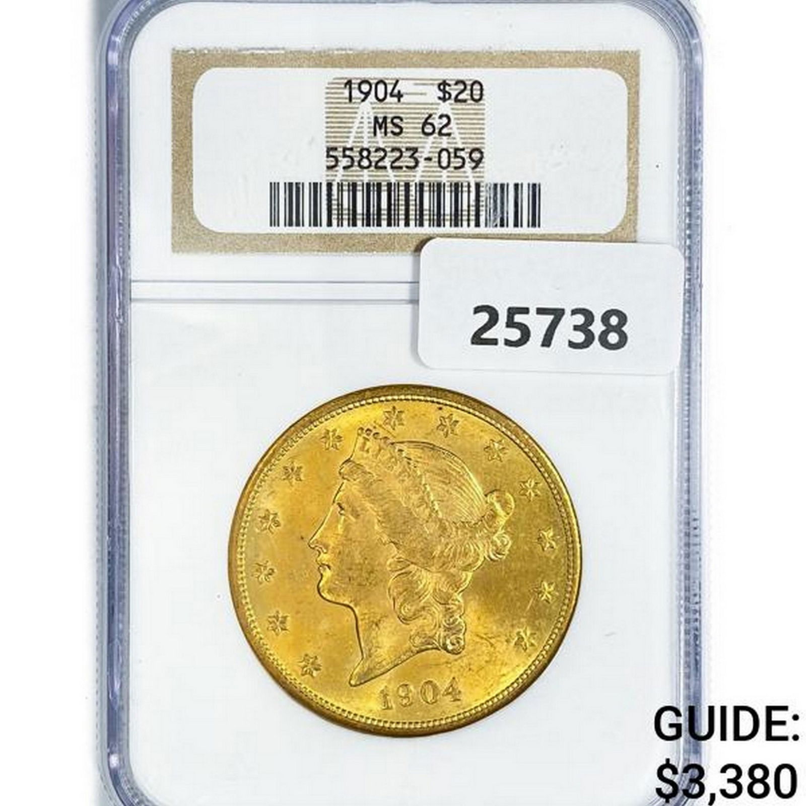1904 $20 Gold Double Eagle NGC MS62 (1 of 2)