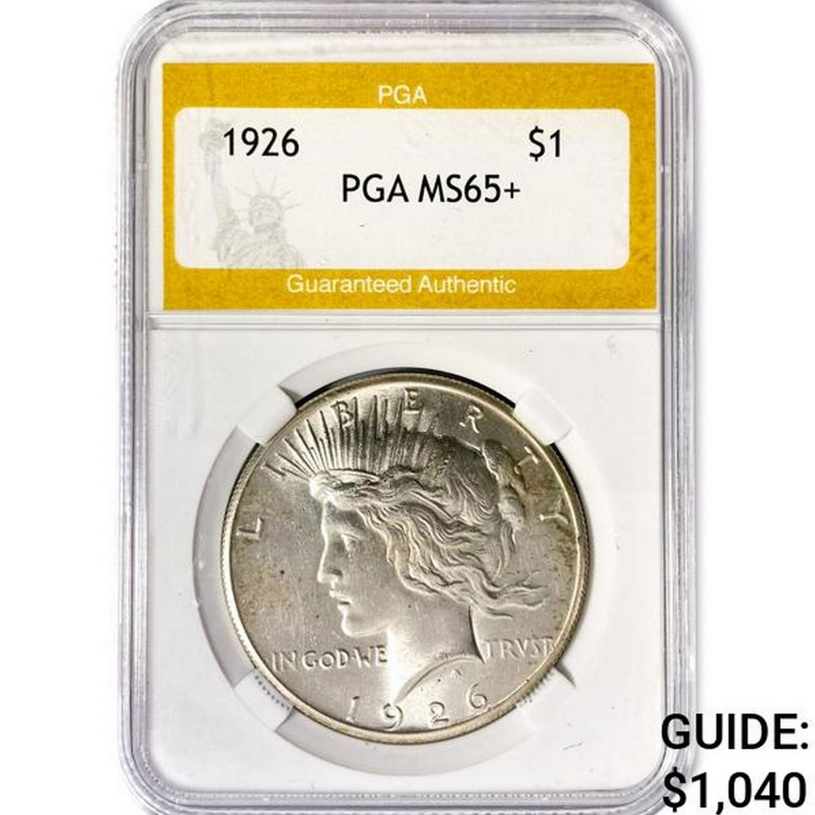 1926 Peace Silver Dollar PGA MS65+ (1 of 2)