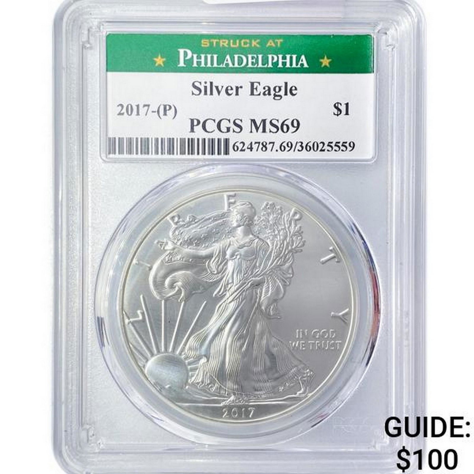 2017-(P) American Silver Eagle PCGS MS69 (1 of 2)