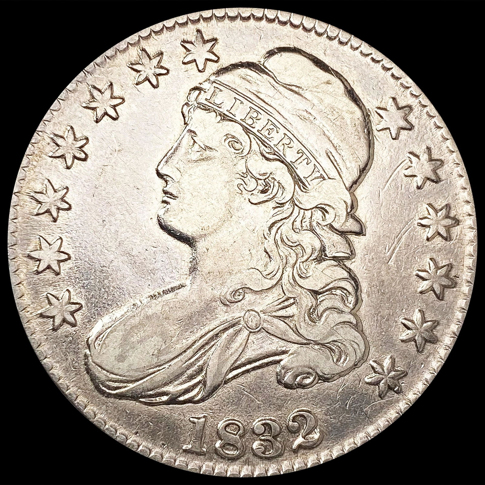 1832 Capped Bust Half Dollar LIGHTLY CIRCULATED (1 of 2)