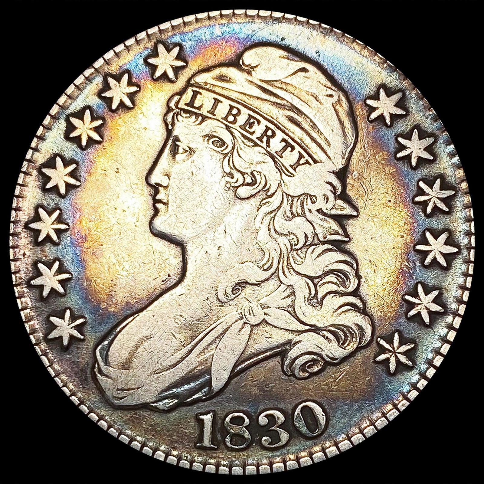 1830 Capped Bust Half Dollar NICELY CIRCULATED (1 of 2)
