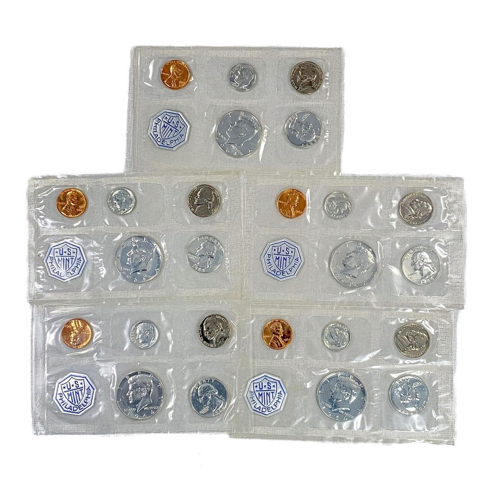 1964 US Silver Mint Sets (25 Coins) UNC (1 of 2)