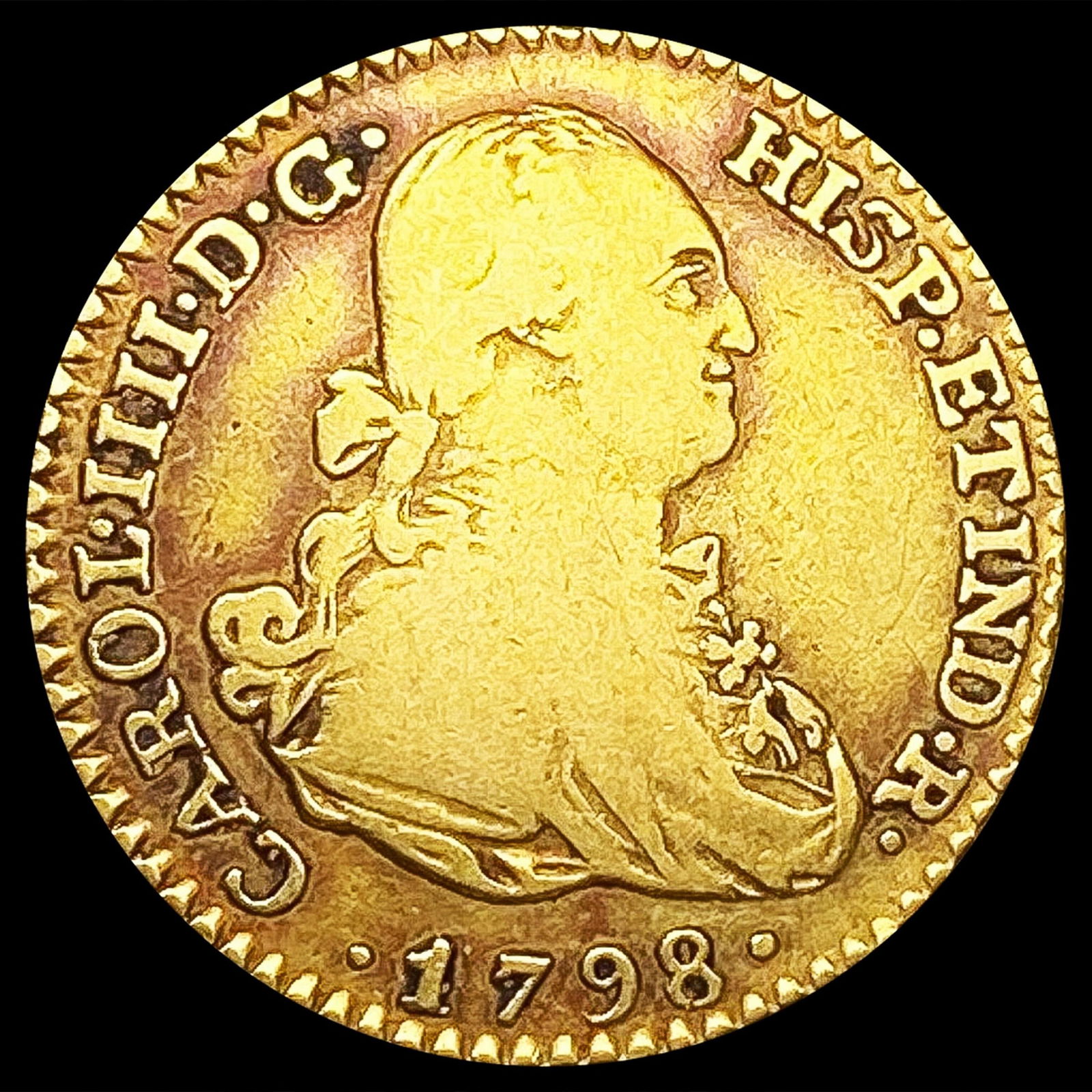 1798 Spain .0955oz Gold Escudo NICELY CIRCULATED (1 of 2)