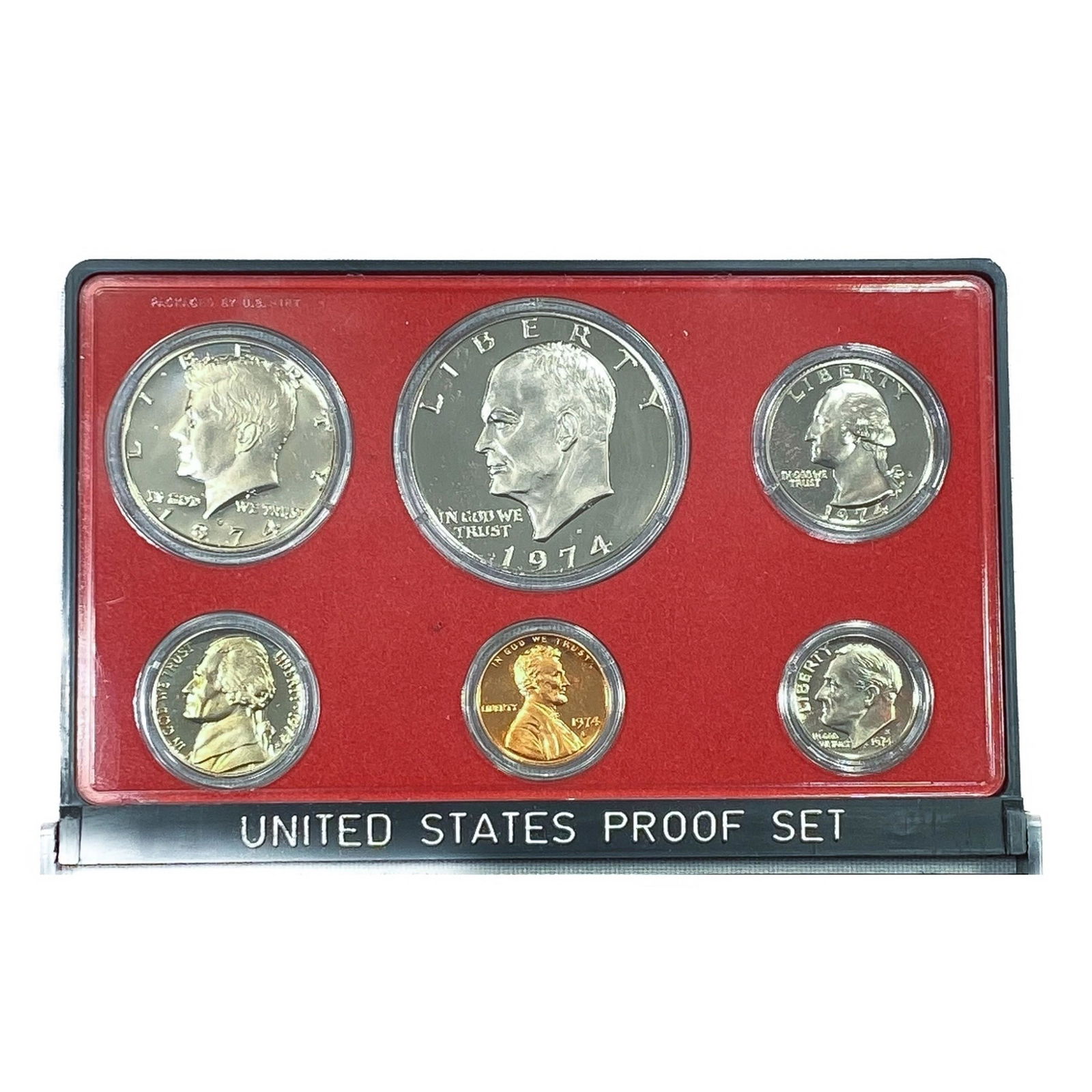 1974 US Proof Silver Coin Set (6 Coins) (1 of 2)