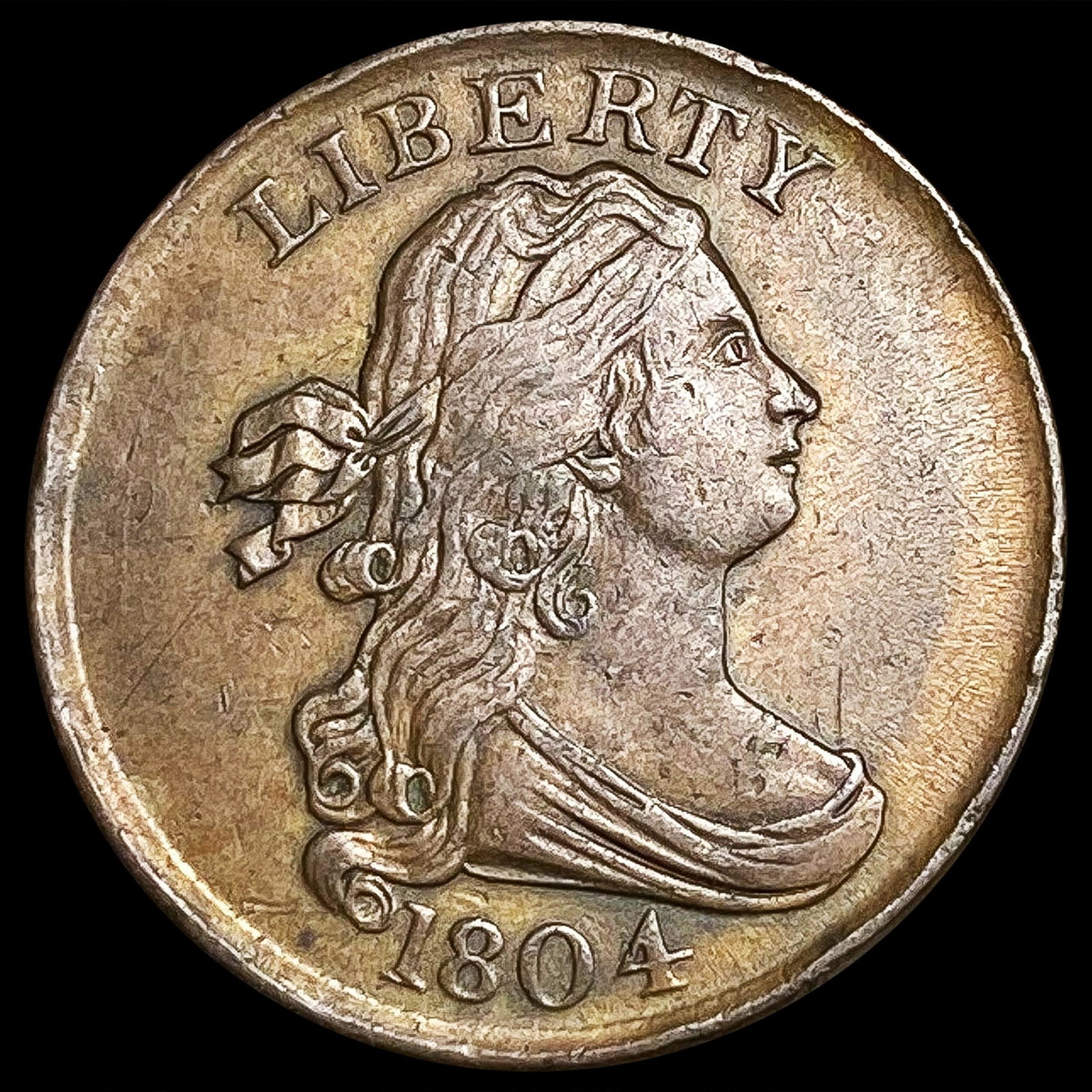 1804 Draped Bust Half Cent CHOICE AU (1 of 2)