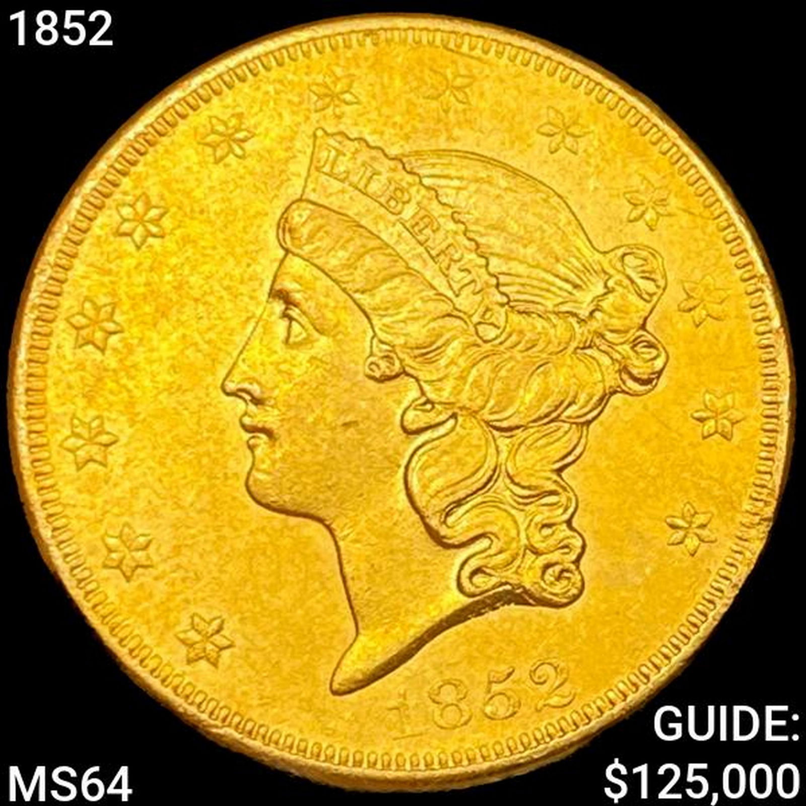 1852 $20 Gold Double Eagle CHOICE BU (1 of 2)