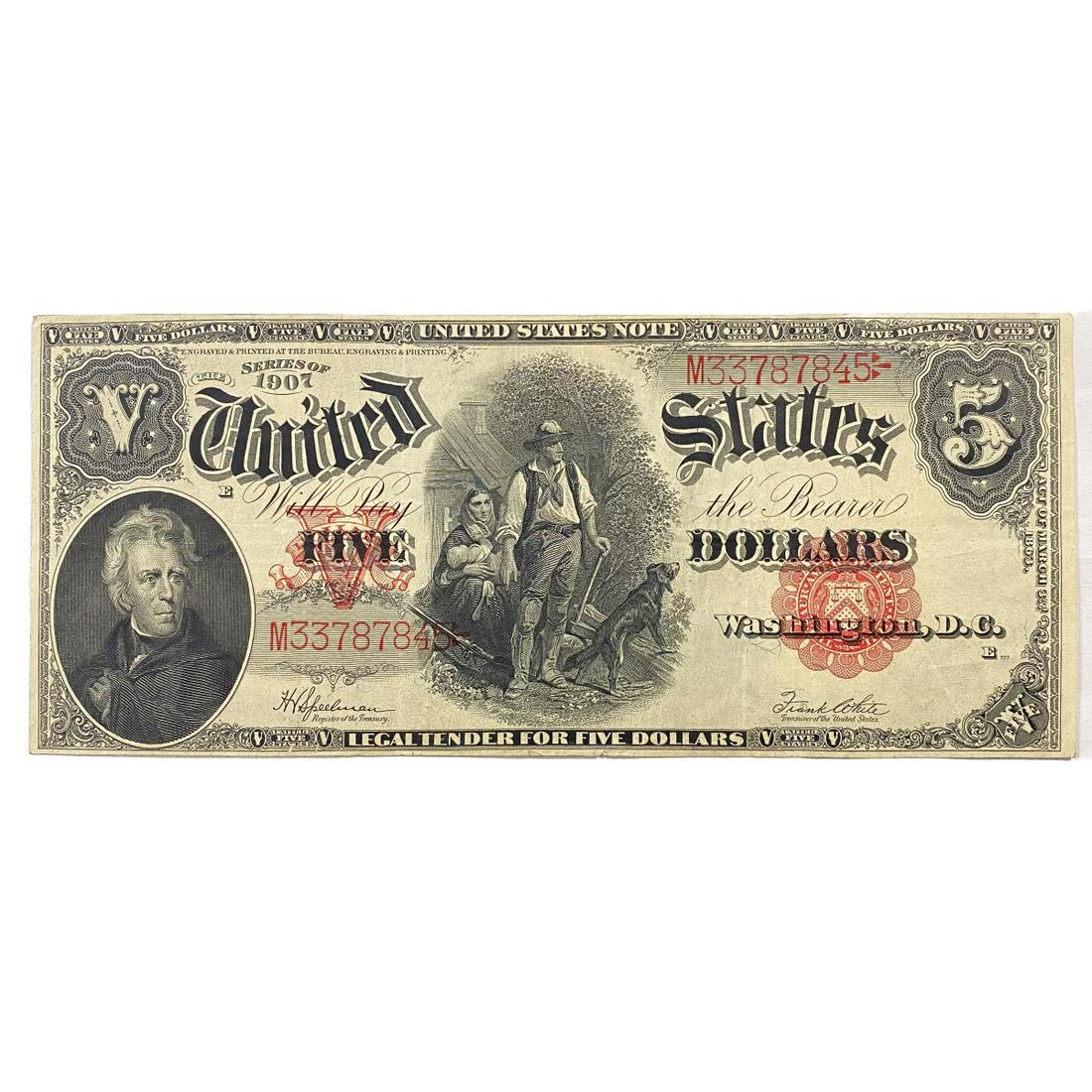 1907 LG $5 Legal Tender Note (1 of 2)