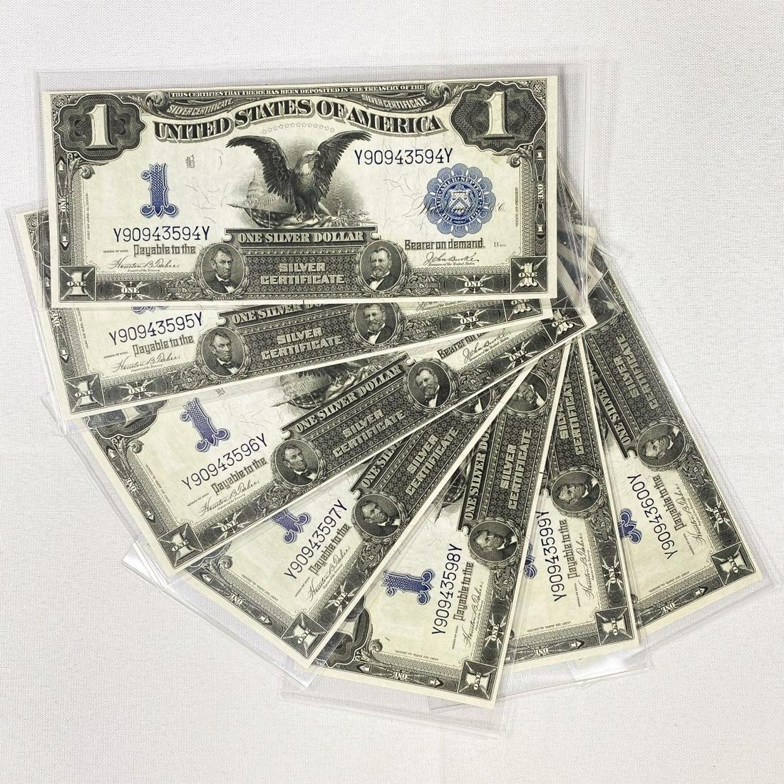 (7) 1899 Consec. $1 Black Eagle Fed. Res GEM UNC (1 of 2)