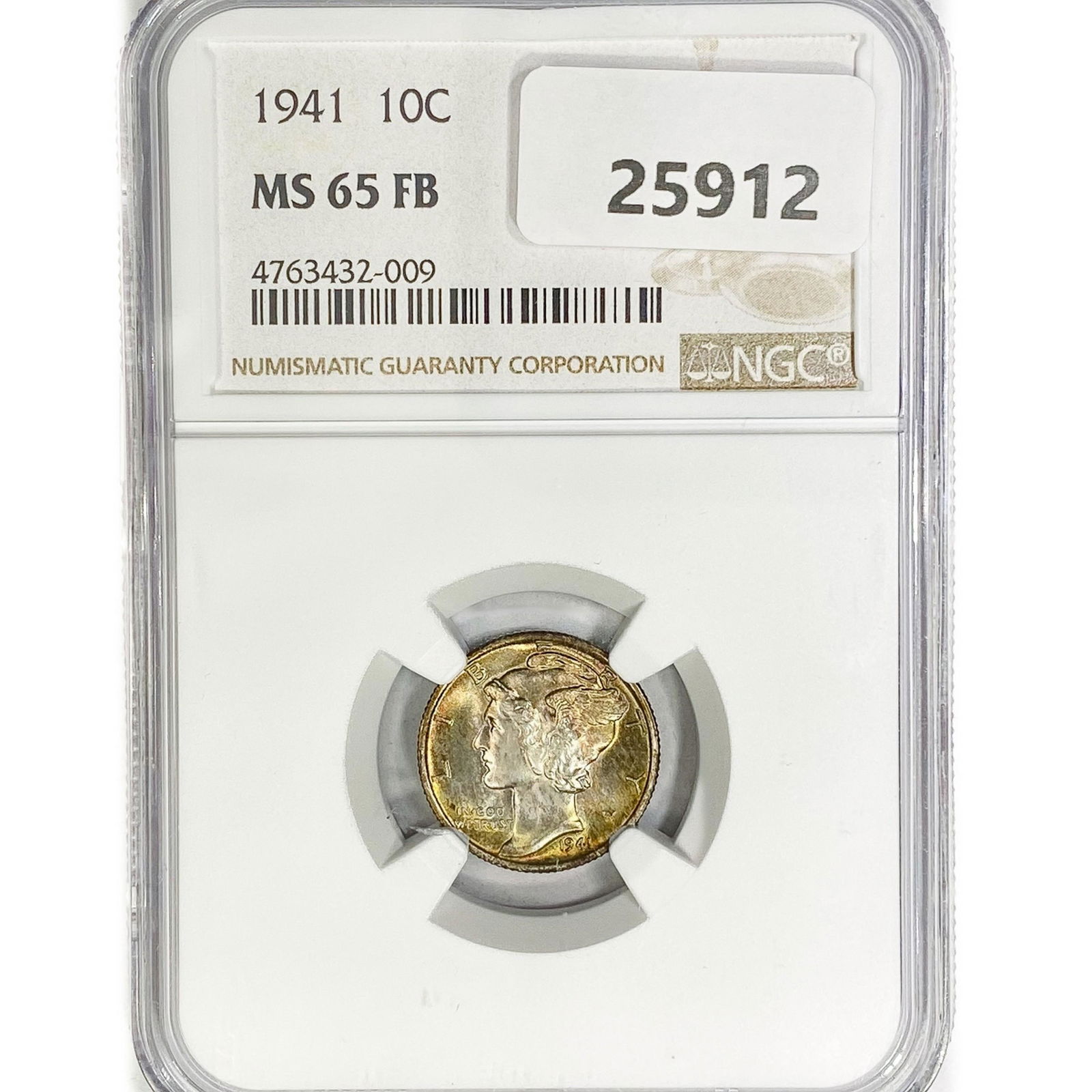 1941 Mercury Silver Dime NGC MS65 FB (1 of 2)