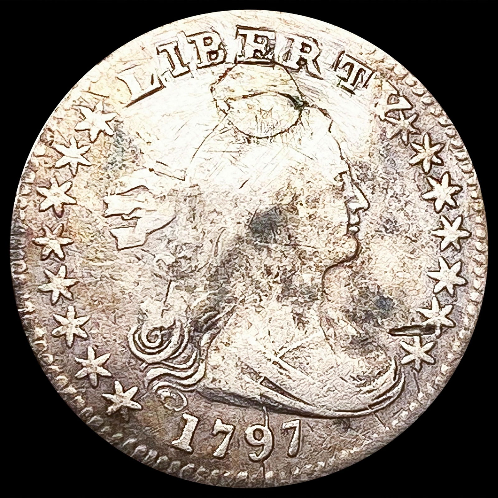 1797 Draped Bust Dime NICELY CIRCULATED (1 of 2)