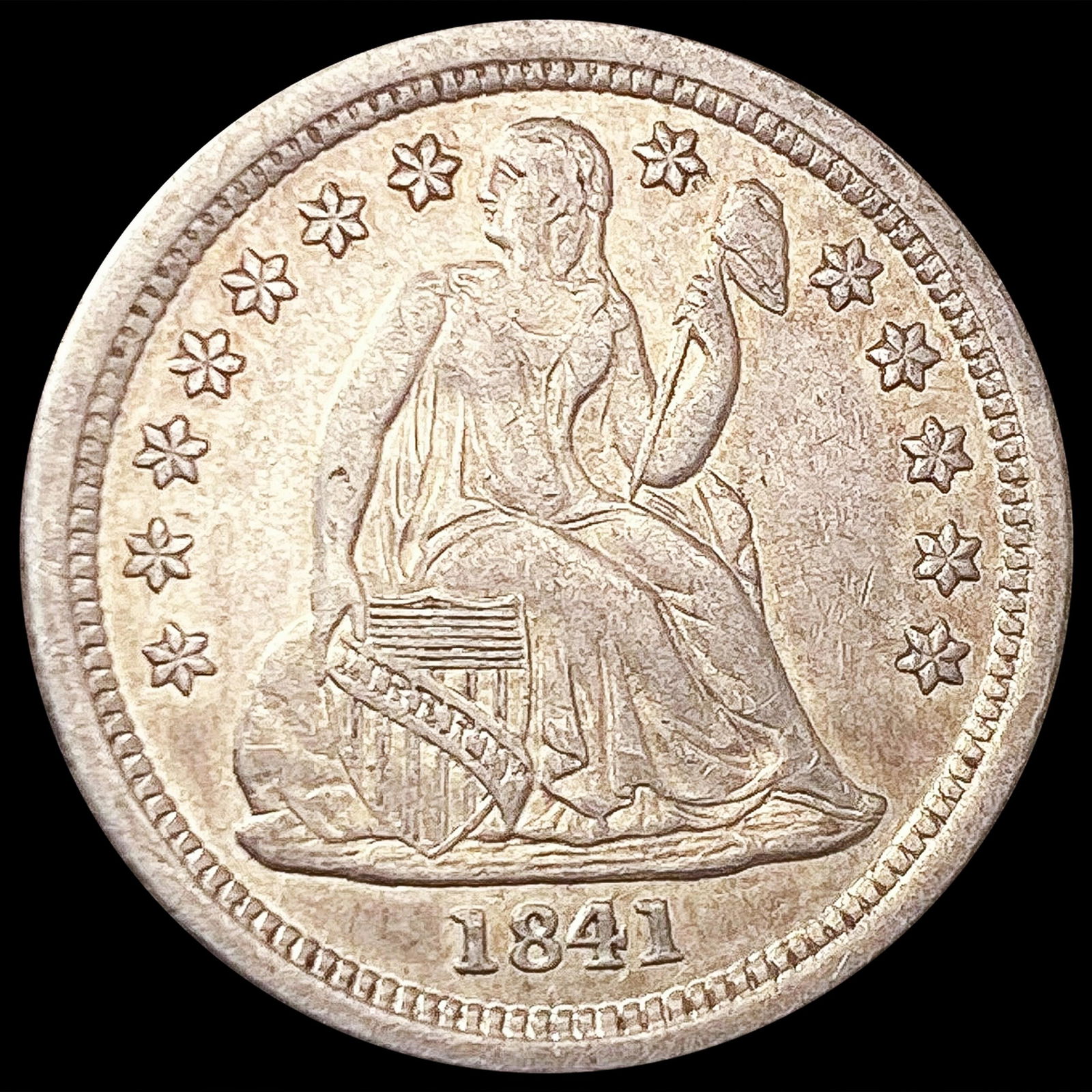 1841-O Seated Liberty Dime UNCIRCULATED (1 of 2)