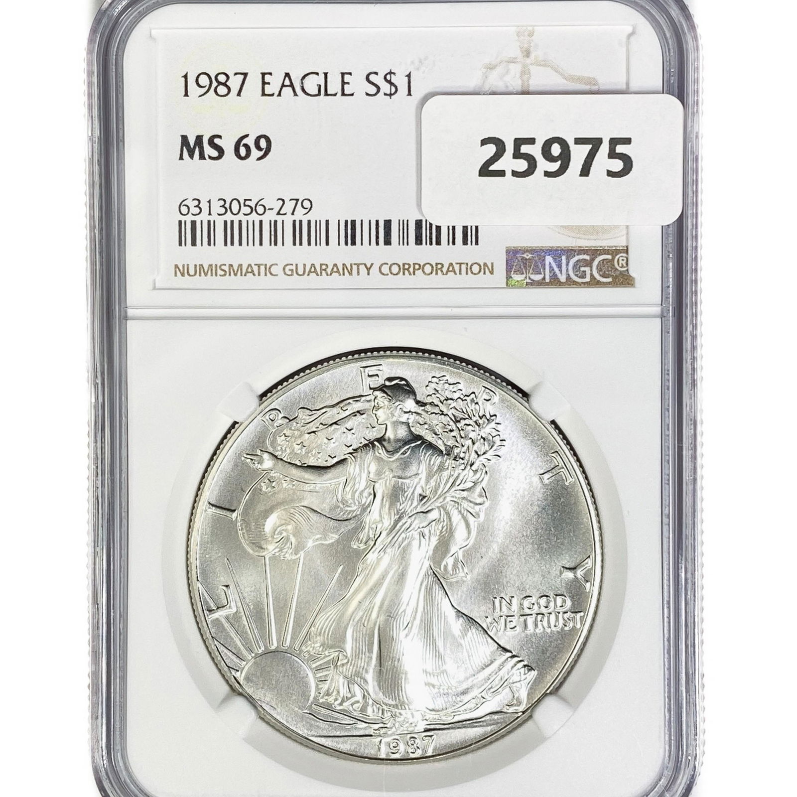 1987 American Silver Eagle NGC MS69 (1 of 2)
