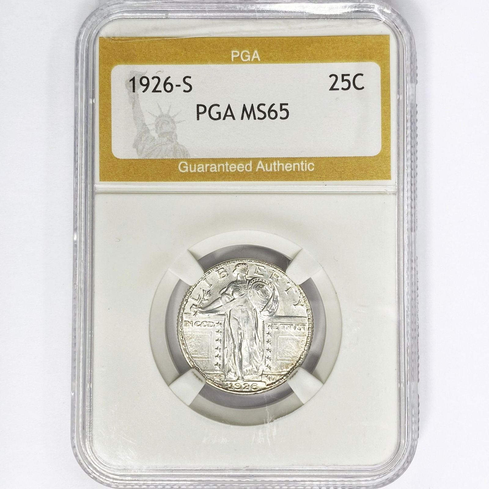 1926-S Standing Liberty Quarter PGA MS65 (1 of 2)