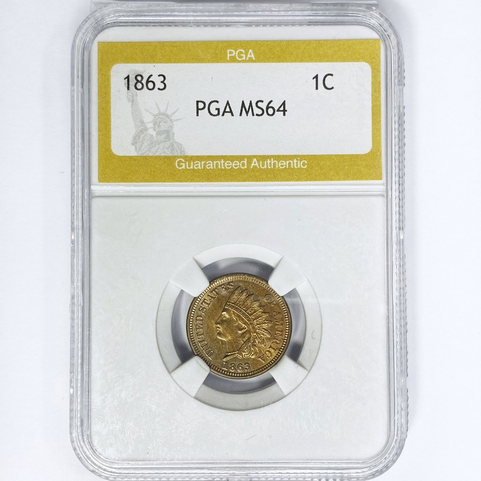 1863 Indian Head Cent PGA MS64 (1 of 2)