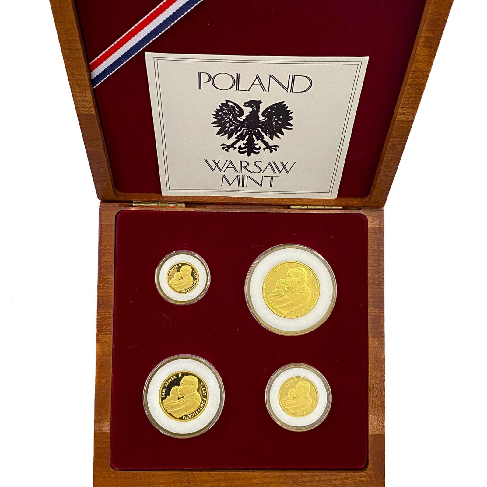 1988 Poland 1.85ozt AGW Gold Proof Set (4 Coins) (1 of 2)