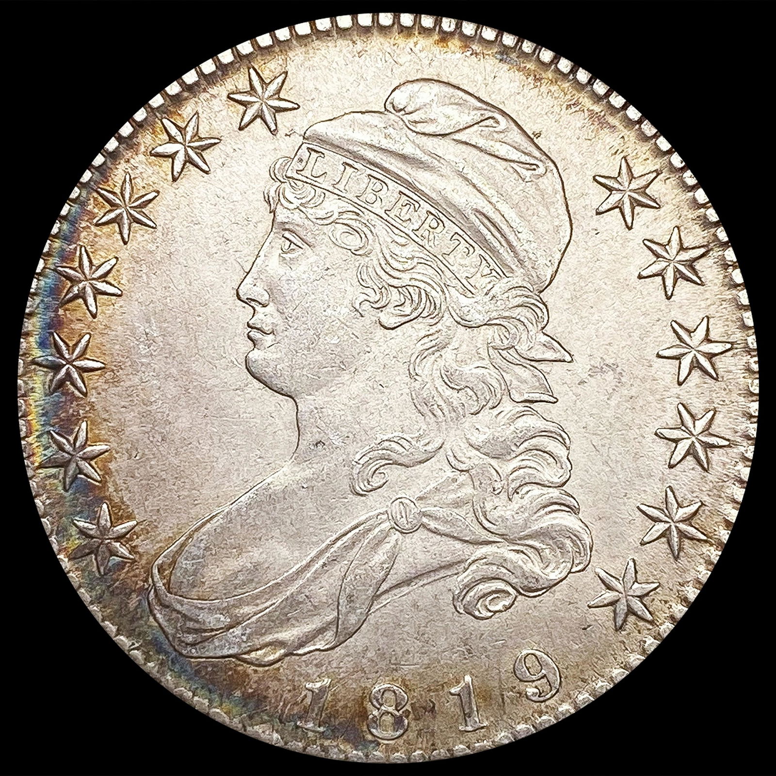 1819 Capped Bust Half Dollar CLOSELY UNCIRCULATED (1 of 2)