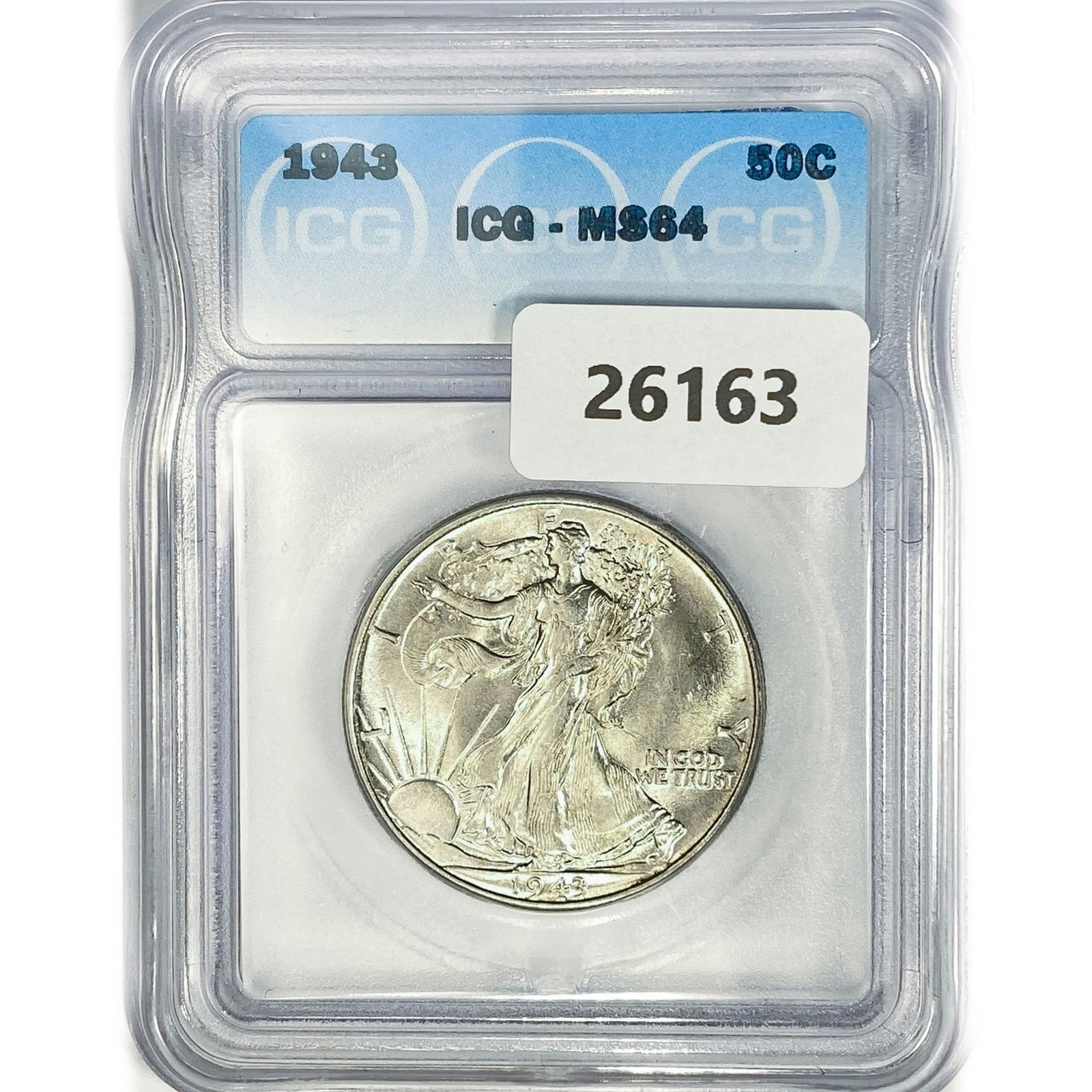 1943 Walking Liberty Half Dollar ICG MS64 (1 of 2)