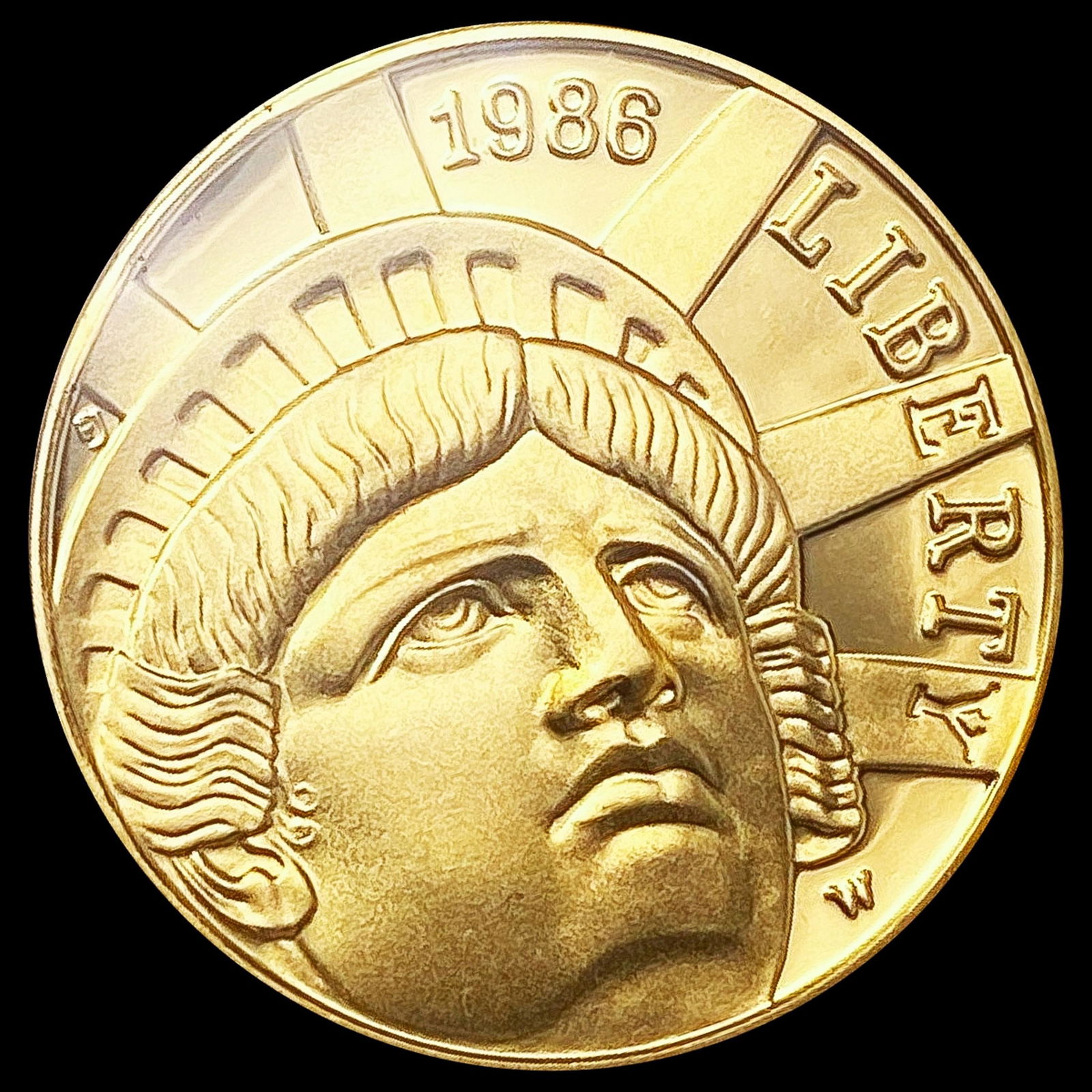 1986-W US Commem .25oz Gold $5 GEM PROOF (1 of 2)