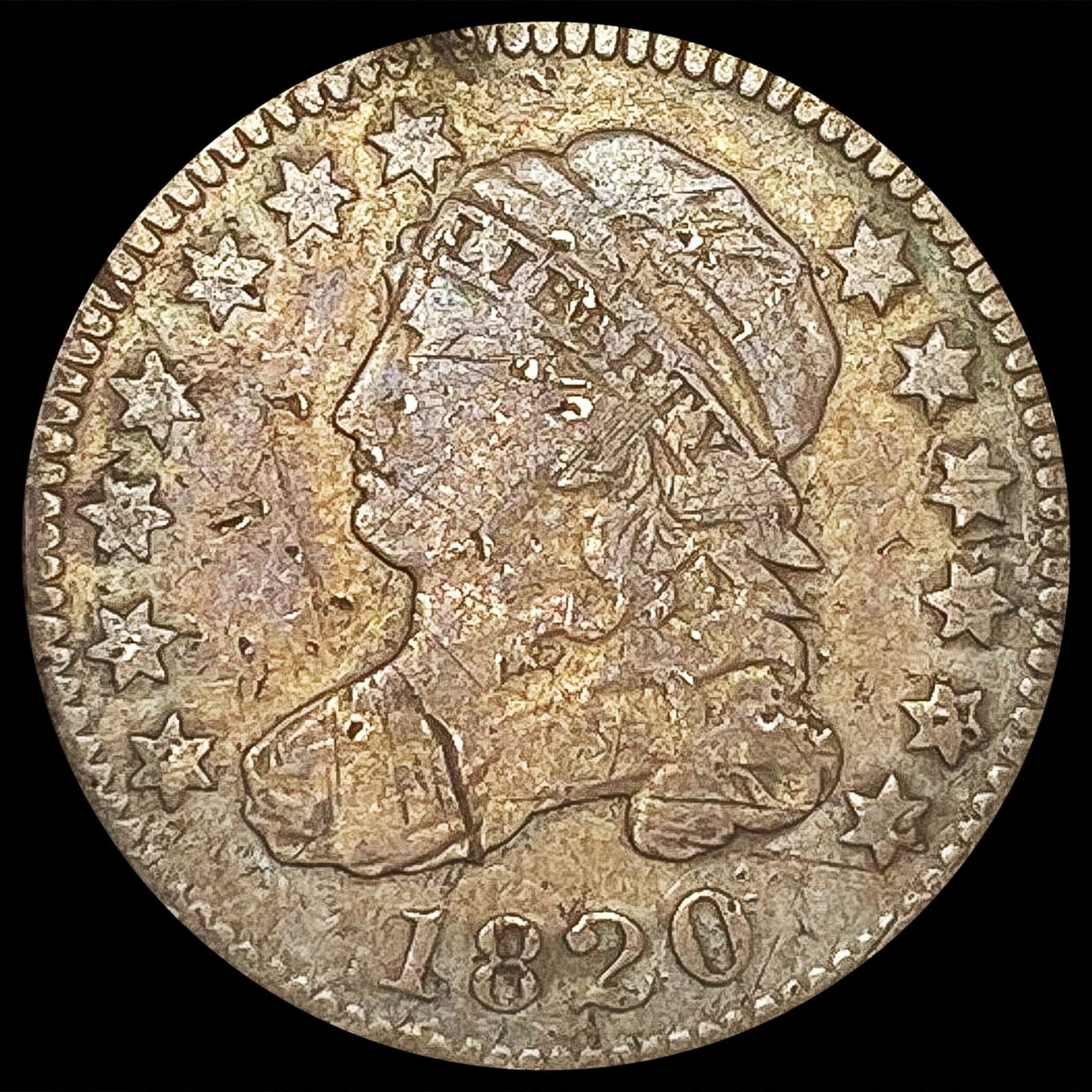 1820 Capped Bust Dime NICELY CIRCULATED (1 of 2)