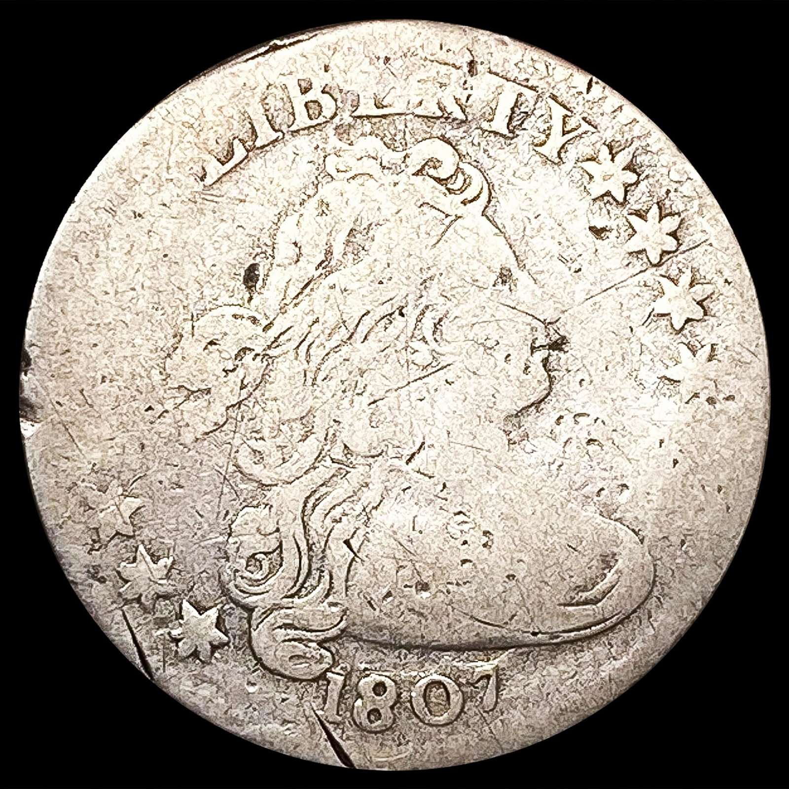 1807 Draped Bust Dime NICELY CIRCULATED (1 of 2)