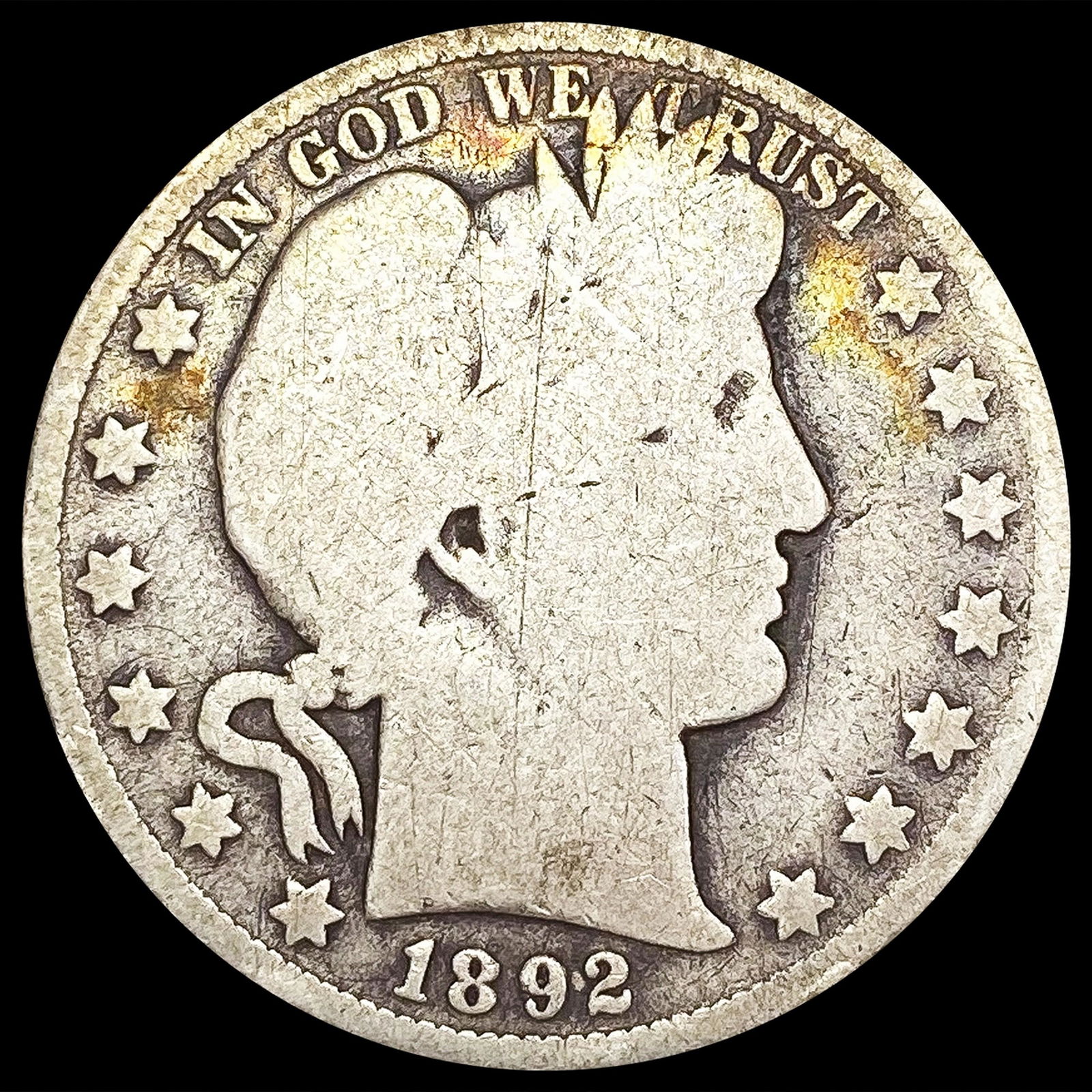 1892-O Barber Half Dollar NICELY CIRCULATED (1 of 2)