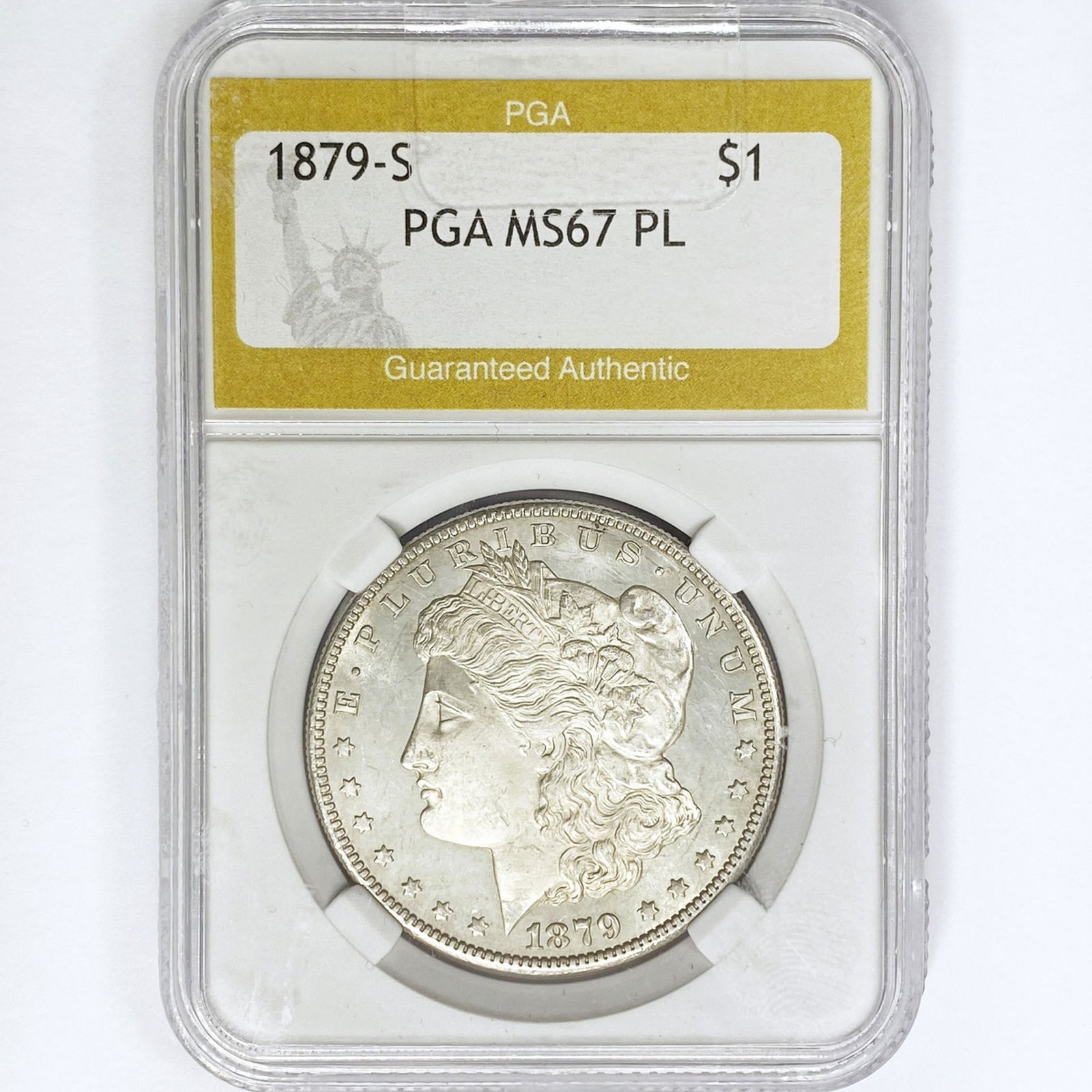 1879-S Morgan Silver Dollar PGA MS67 PL (1 of 2)