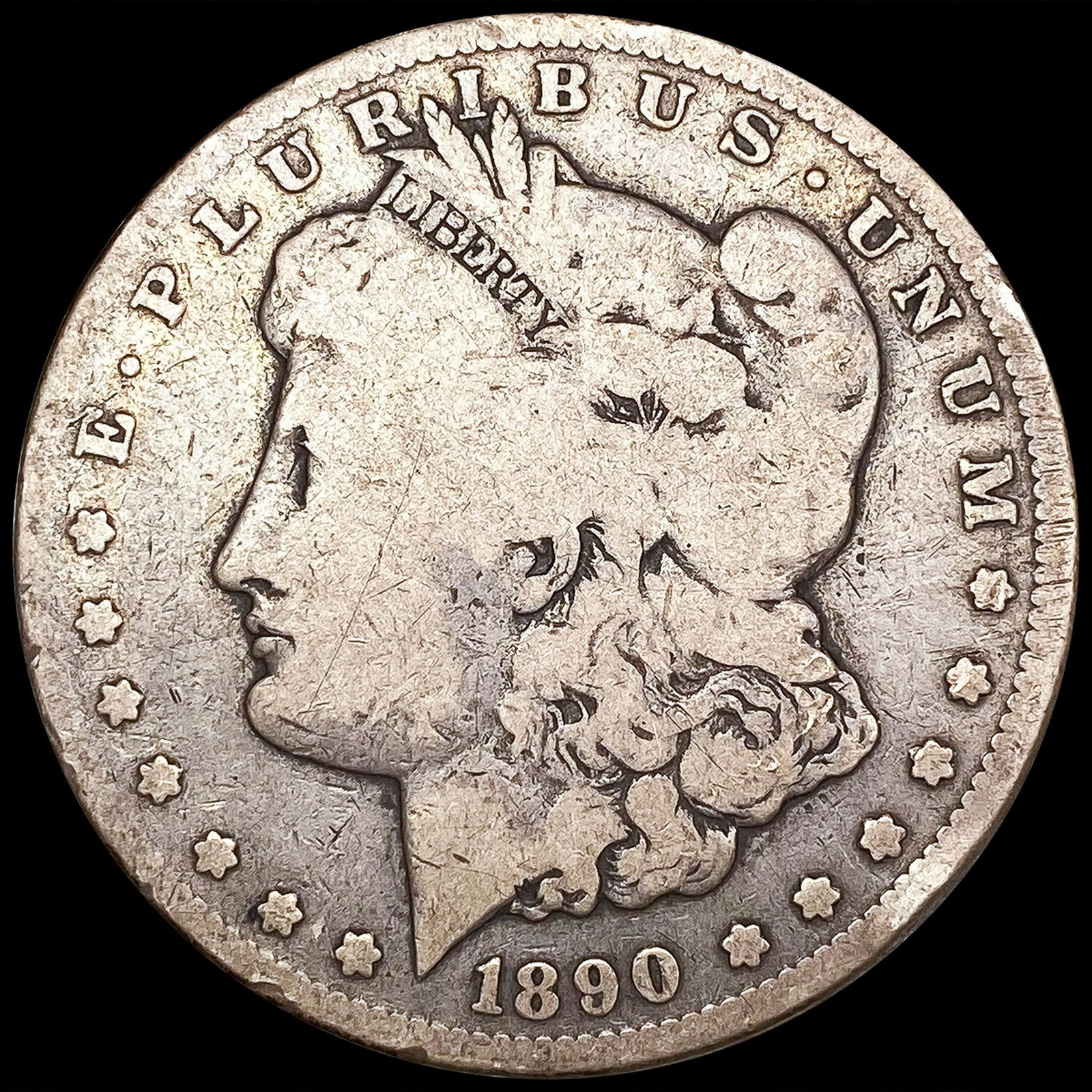 1890-CC Morgan Silver Dollar NICELY CIRCULATED (1 of 2)