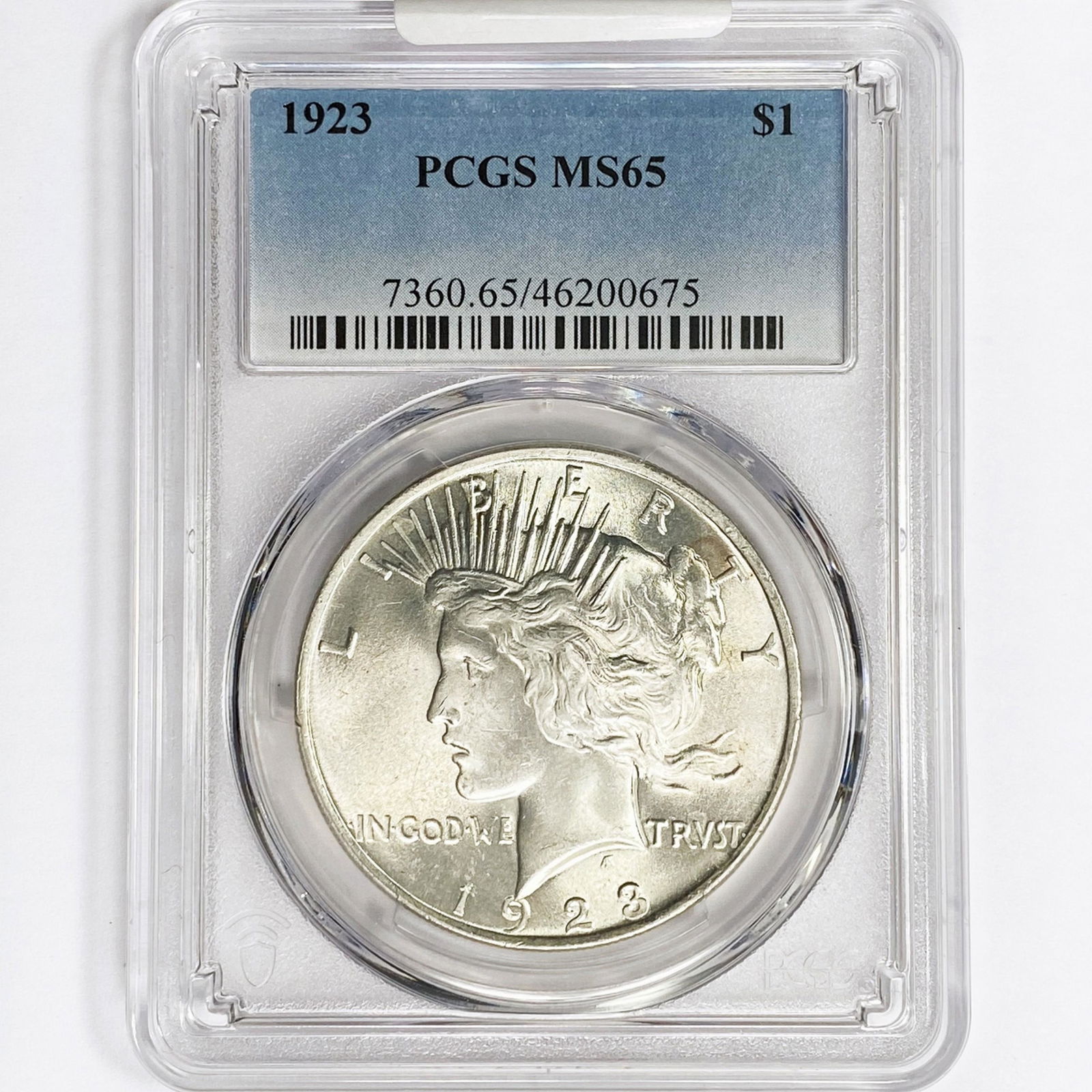 1923 Silver Peace Dollar PCGS MS65 (1 of 2)