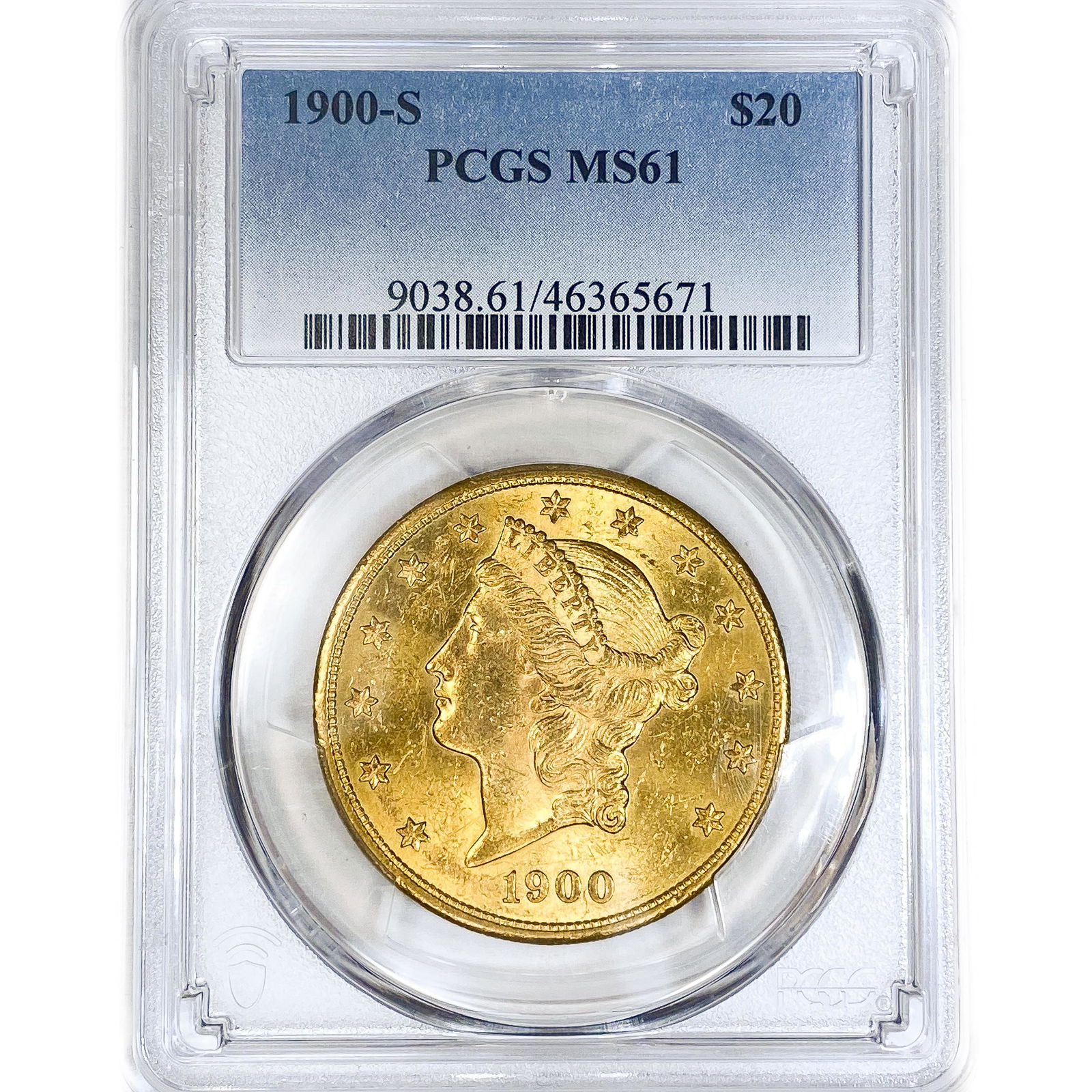 1900-S $20 Gold Double Eagle PCGS MS61 (1 of 2)