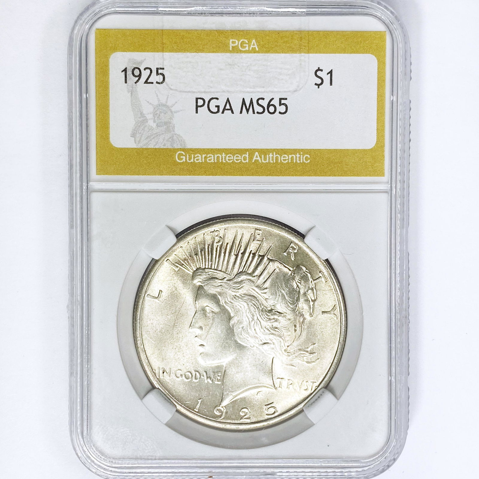 1925 Silver Peace Dollar PGA MS65 (1 of 2)