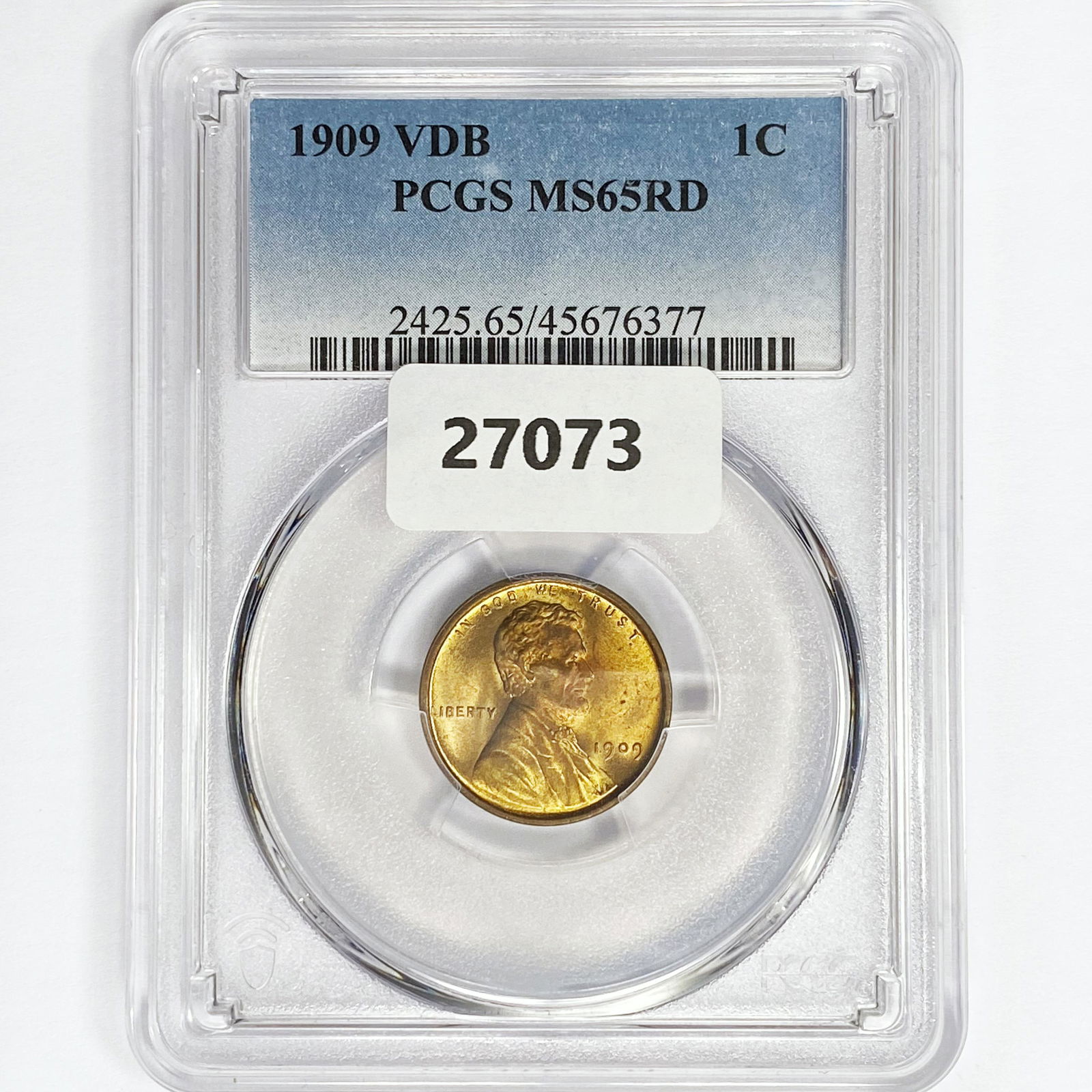 1909 VDB Wheat Cent PCGS MS65 RD (1 of 2)