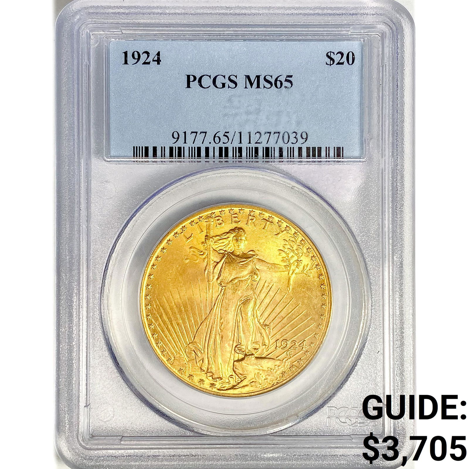 1924 $20 Gold Double Eagle PCGS MS65 (1 of 2)