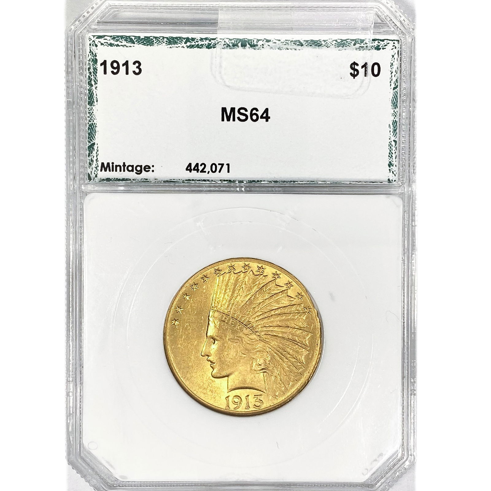 1913 $10 Gold Eagle PCI MS64 (1 of 2)