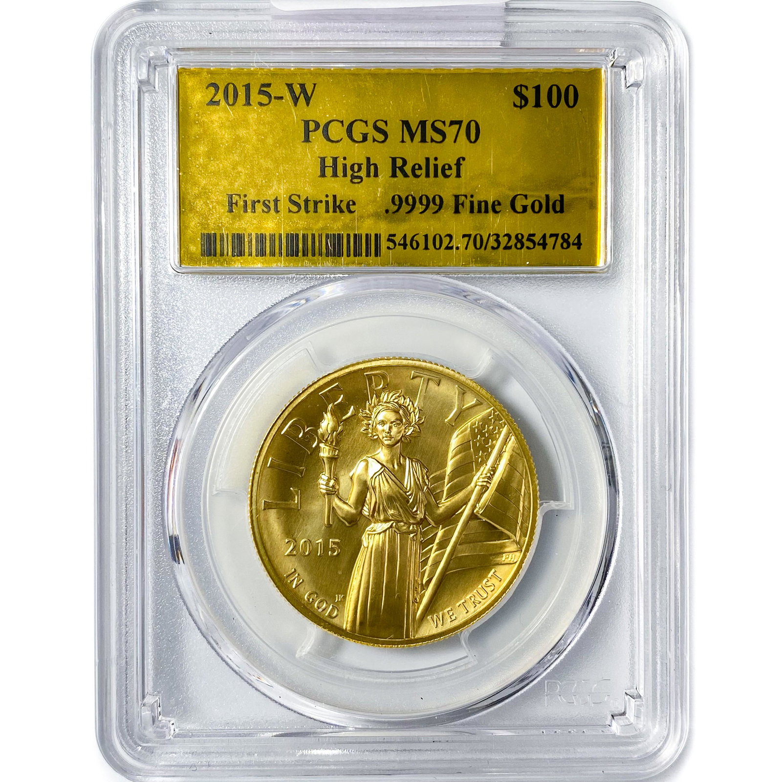 2015-W US Commem 1oz Gold $100 PCGS MS70 HR (1 of 2)