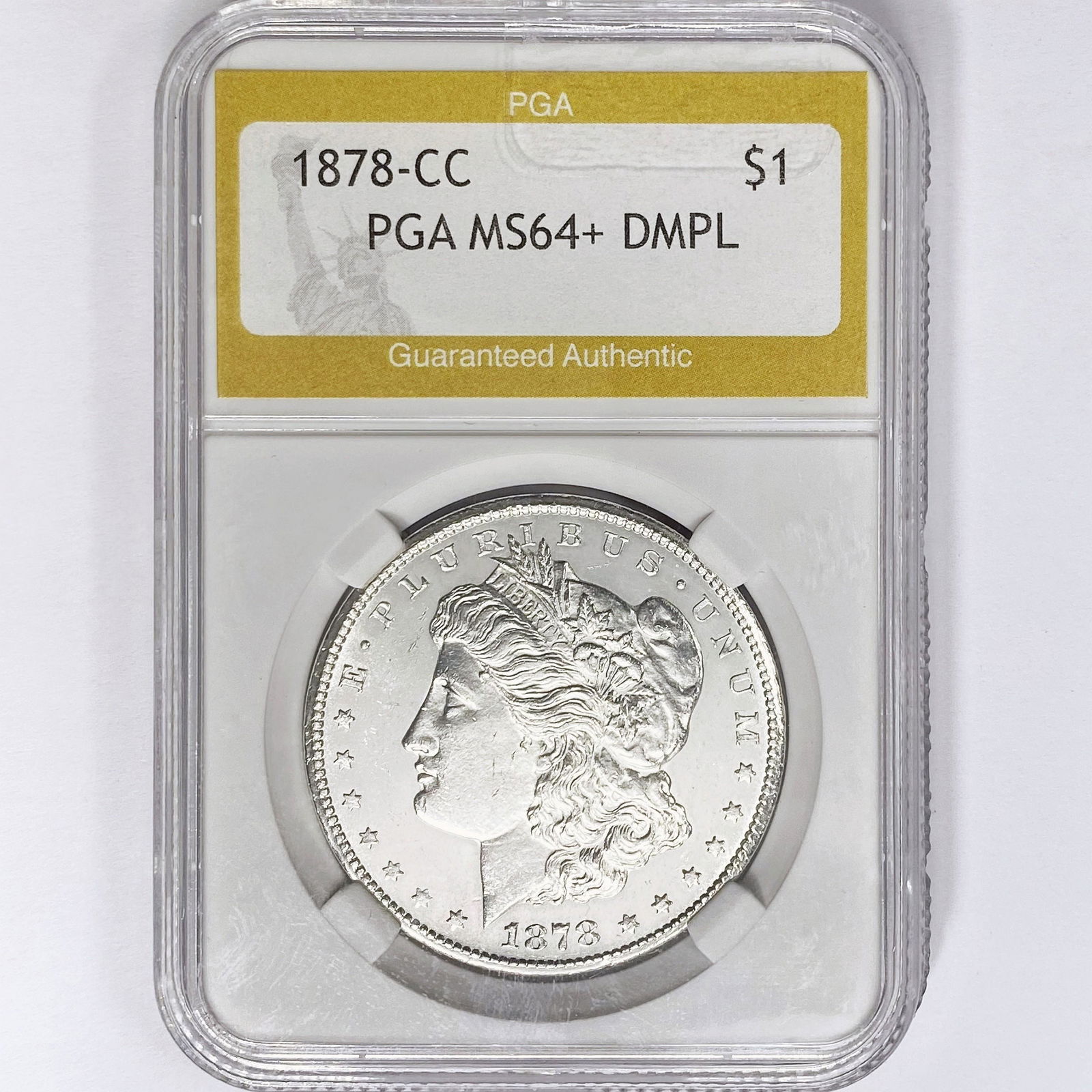 1878-CC Morgan Silver Dollar PGA MS64+ DMPL (1 of 2)
