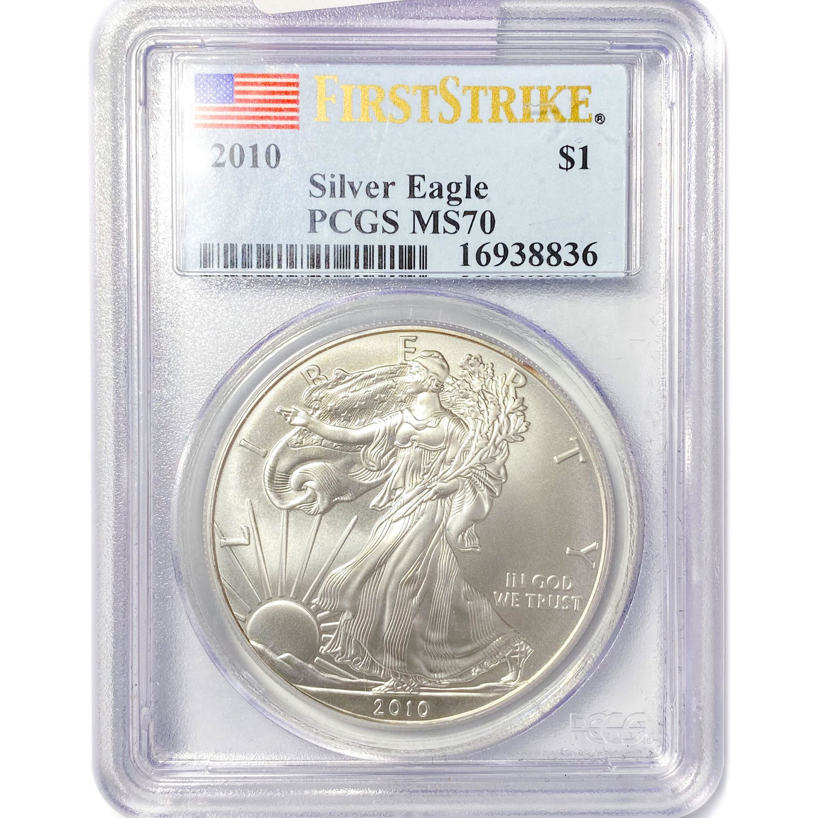 2010 American Silver Eagle PCGS MS70 (1 of 2)