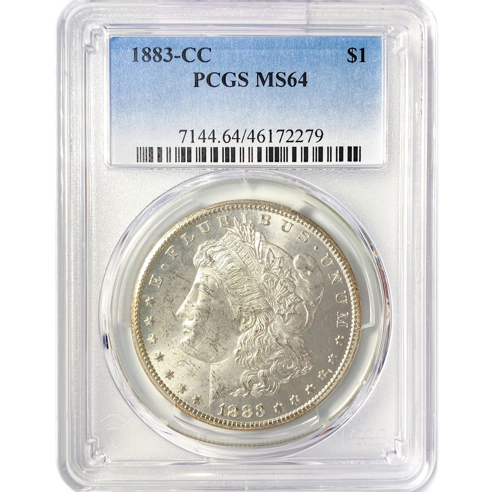 1883-CC Morgan Silver Dollar PCGS MS64 (1 of 2)