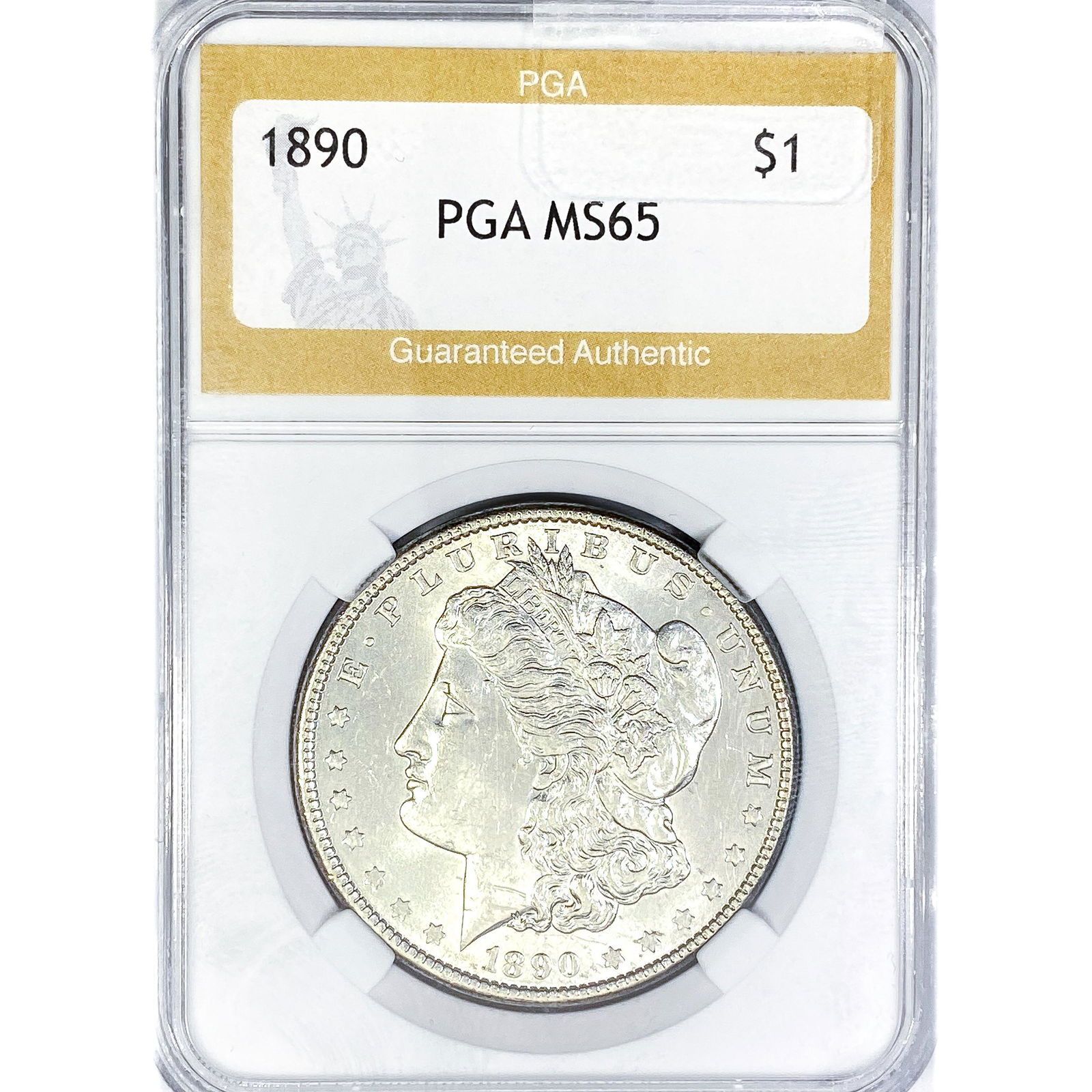 1890 Morgan Silver Dollar PGA MS65 (1 of 2)