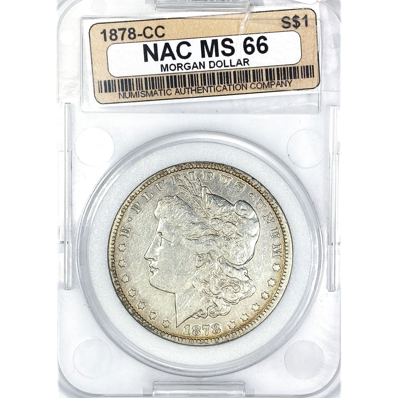 1878-CC Morgan Silver Dollar NAC MS66 (1 of 2)