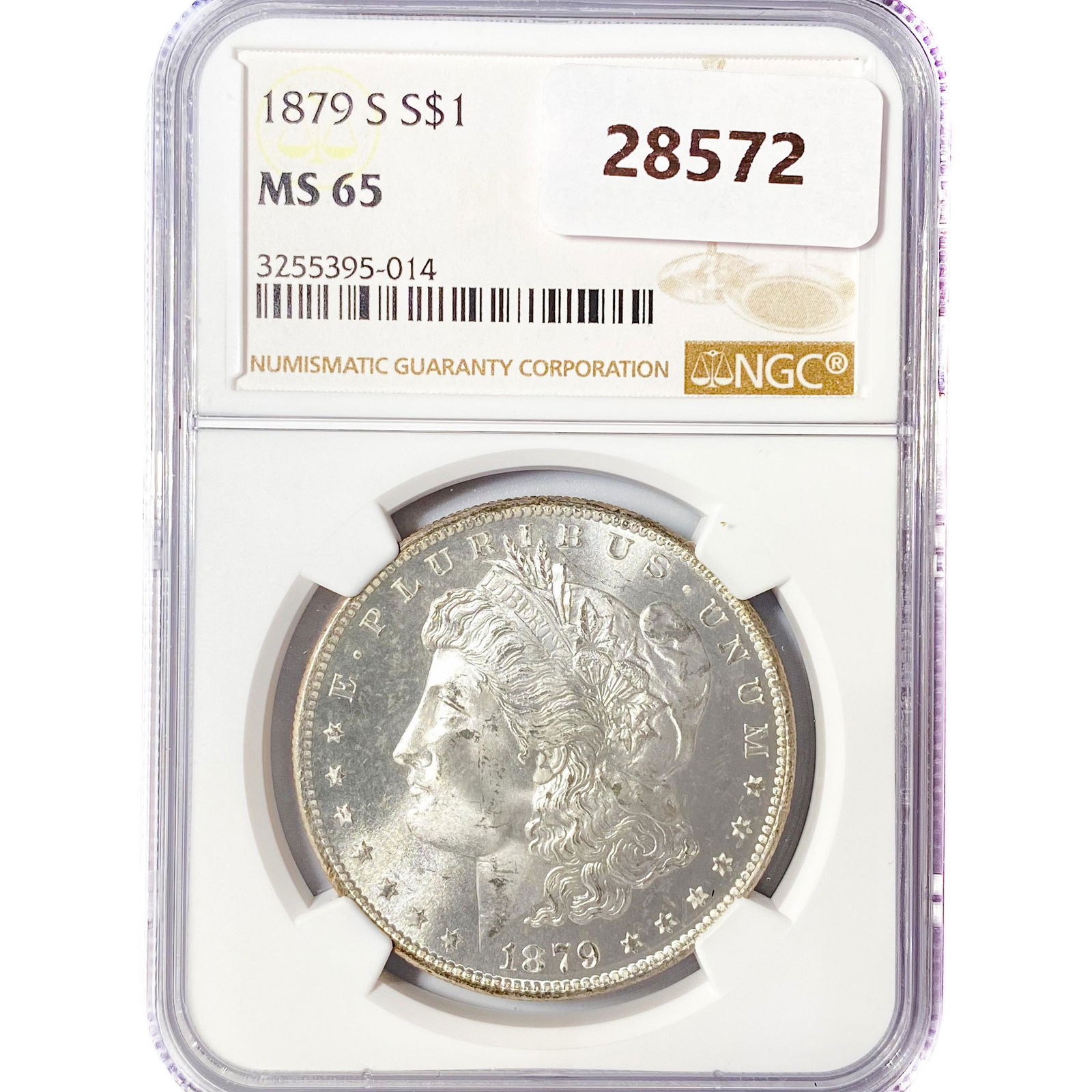 1879-S Morgan Silver Dollar NGC MS65 (1 of 2)