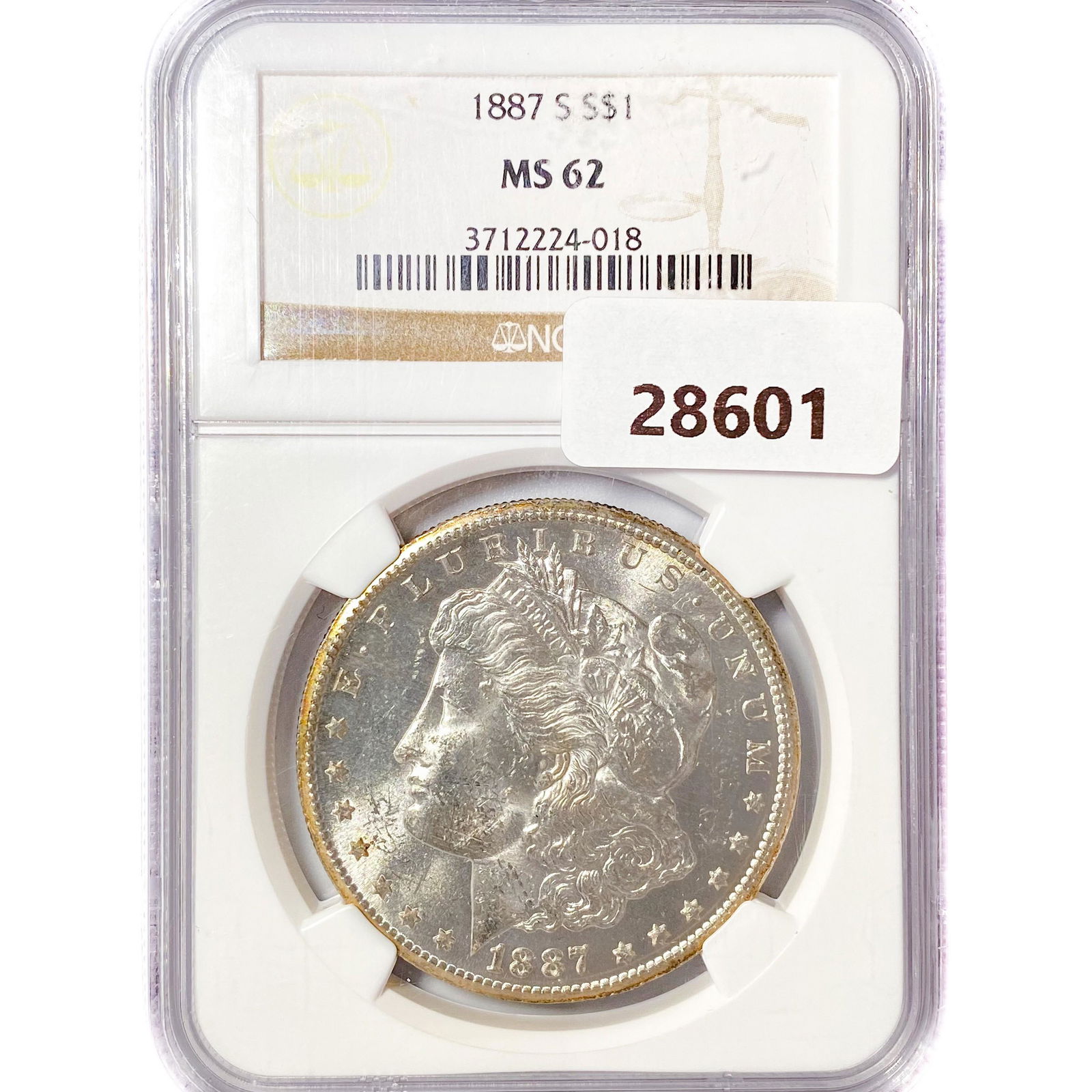 1887-S Morgan Silver Dollar NGC MS62 (1 of 2)