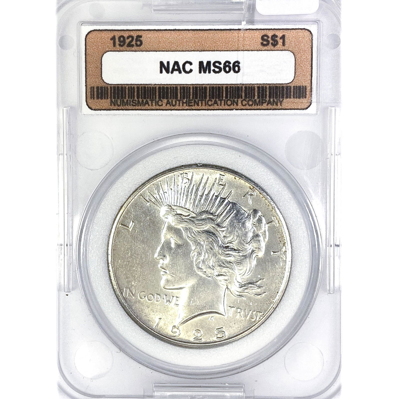 1925 Silver Peace Dollar NAC MS66 (1 of 2)