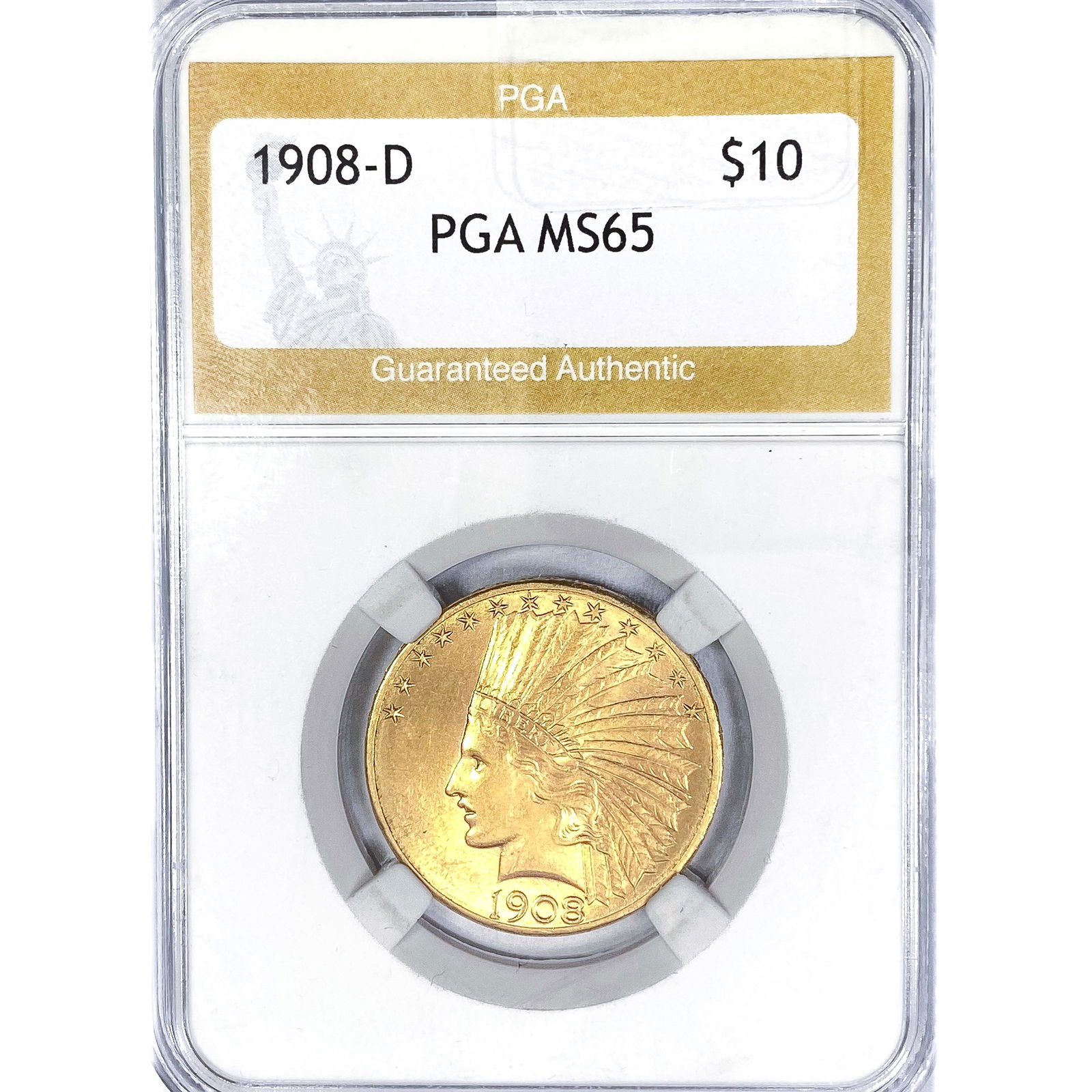 1908-D $10 Gold Eagle PGA MS65 (1 of 2)