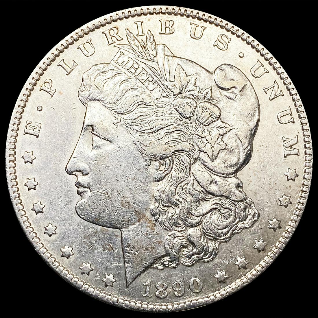 1890-CC VAM-4 Tailbar Morgan Silver Dollar CLOSELY (1 of 2)