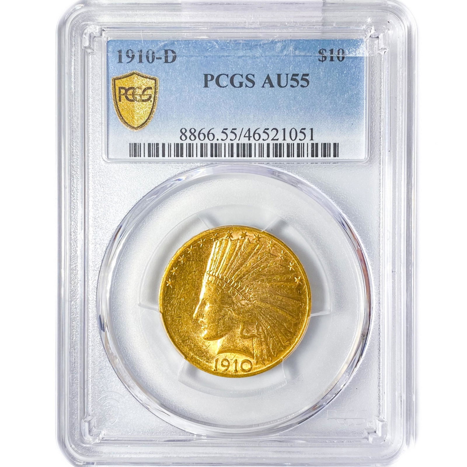 1910-D $10 Gold Eagle PCGS AU55 (1 of 2)