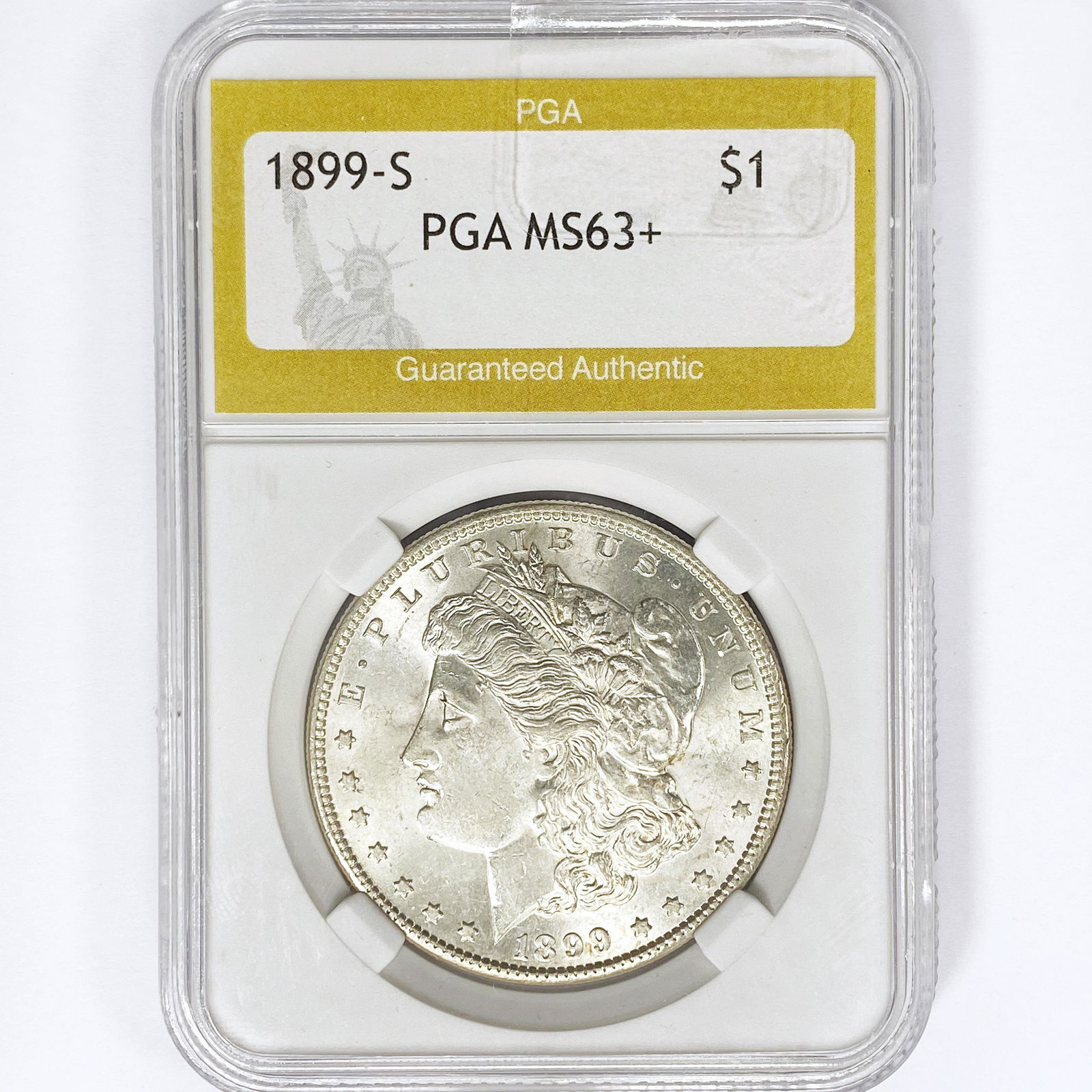 1899-S Morgan Silver Dollar PGA MS63+ (1 of 2)
