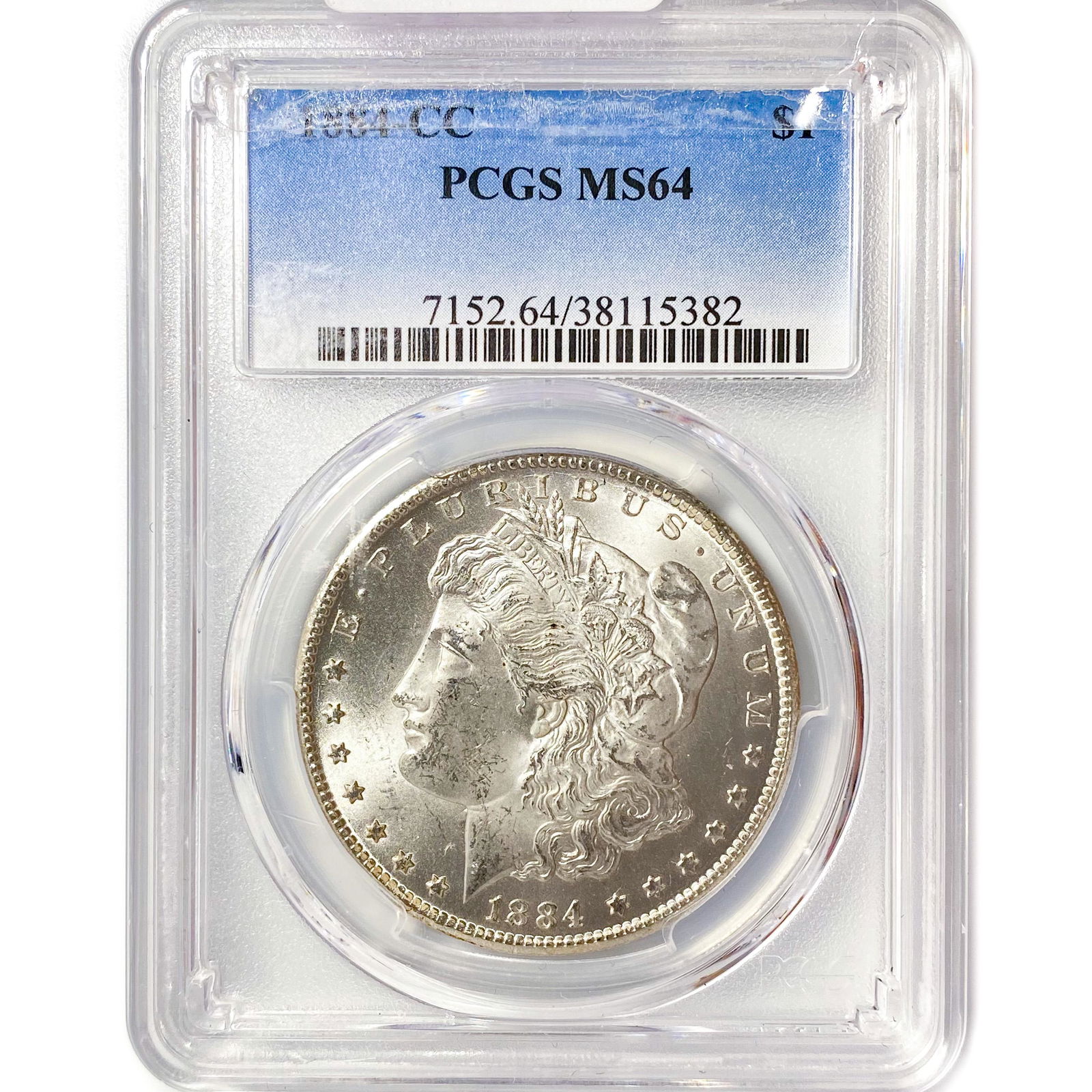 1884-CC Morgan Silver Dollar PCGS MS64 (1 of 2)