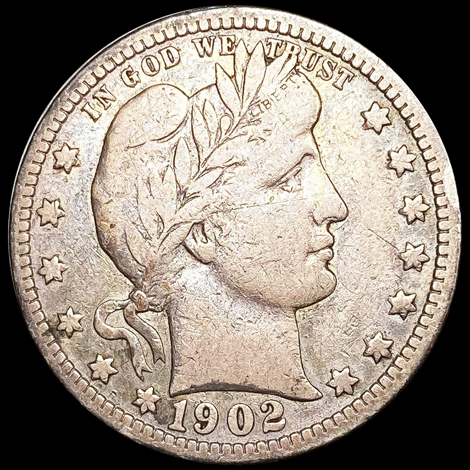 1902-O Barber Quarter LIGHTLY CIRCULATED (1 of 2)