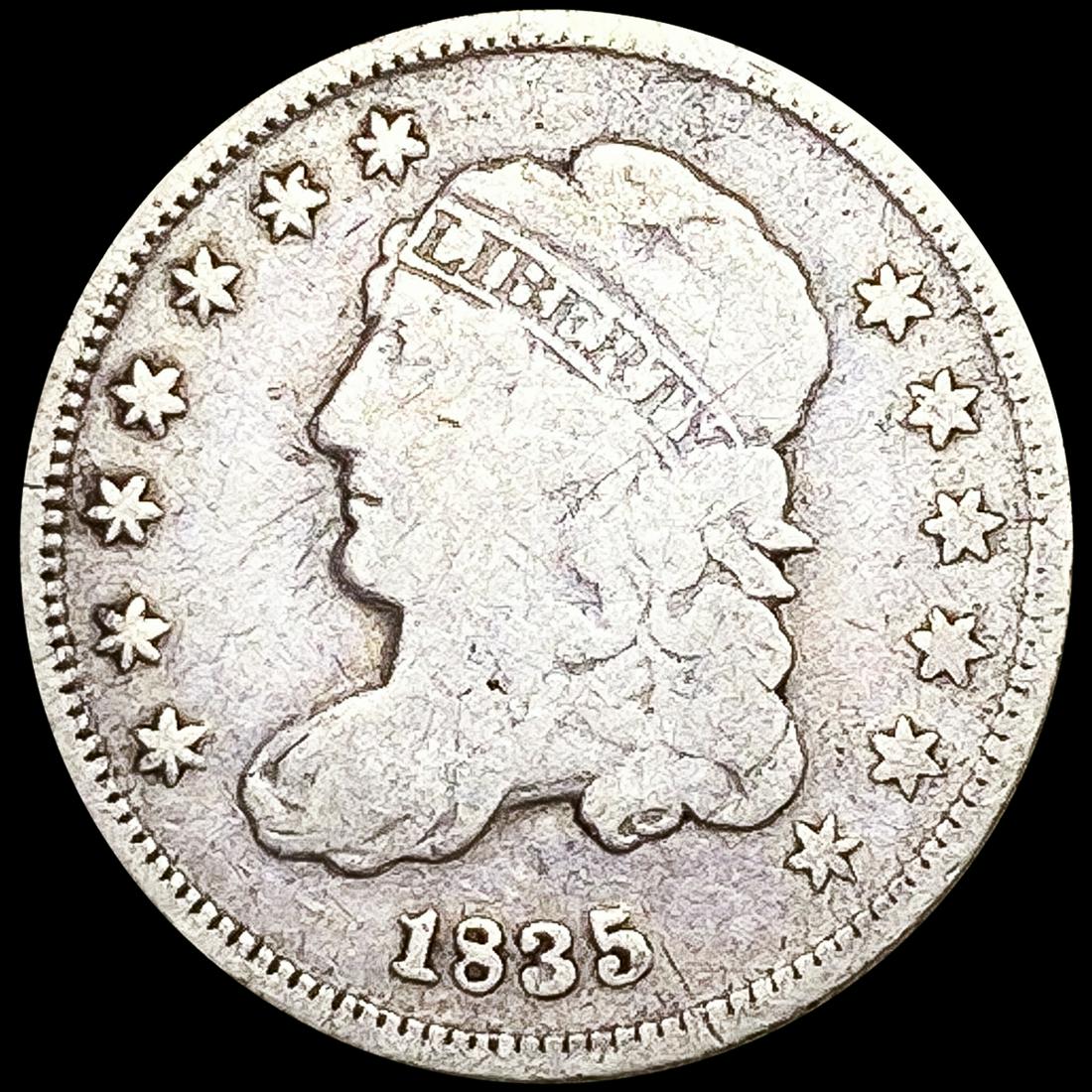 1835 Capped Bust Half Dime LIGHTLY CIRCULATED (1 of 2)