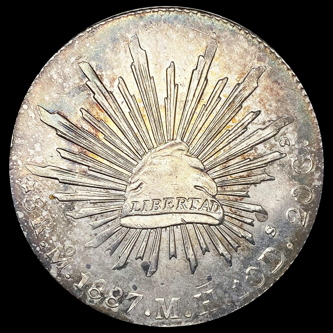 1887 Mexico Silver 8 Reales NEARLY UNCIRCULATED (1 of 2)